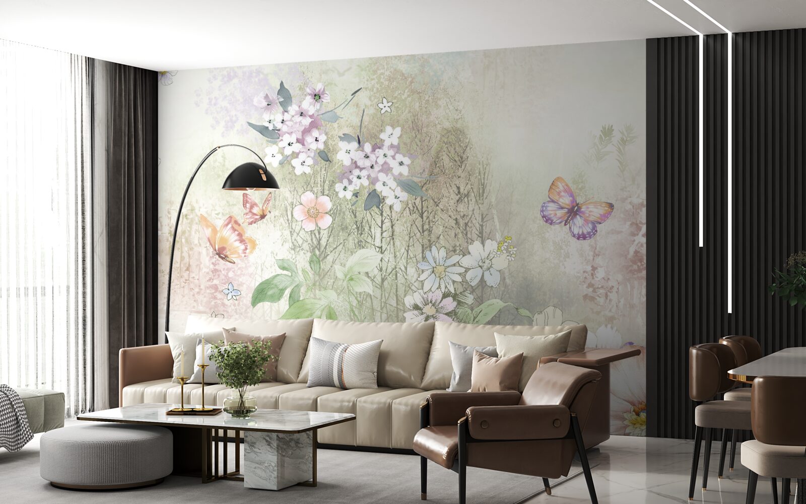 Fototapeta sortiment lúčnych kvetov