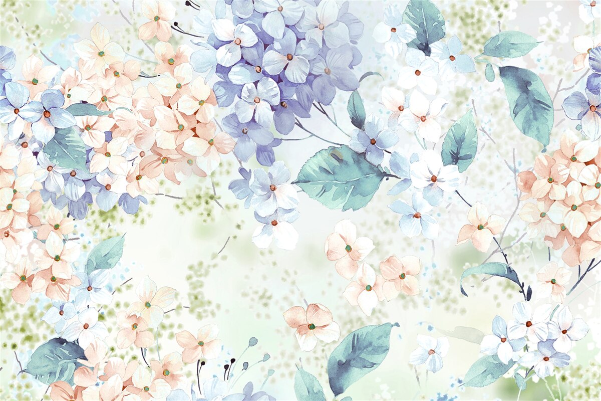 Fototapeta kvety hortenzie kvitnú jasne na jar