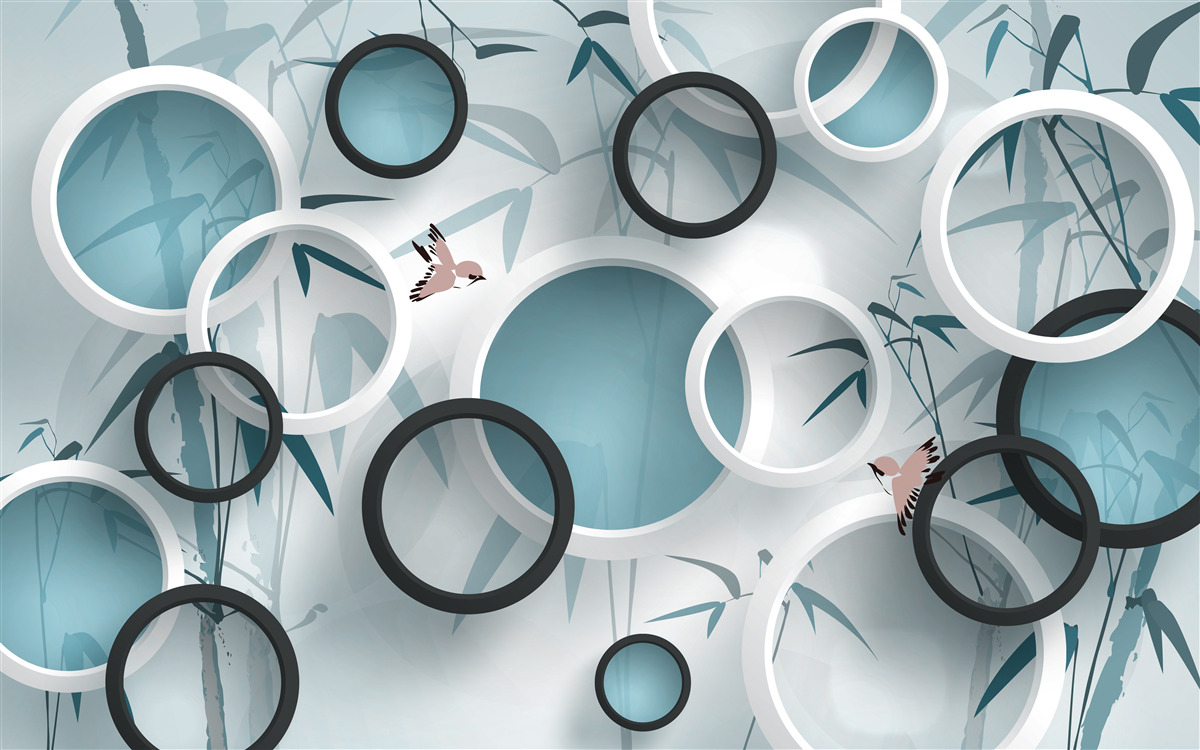 Fototapeta náhodné vzory na listoch