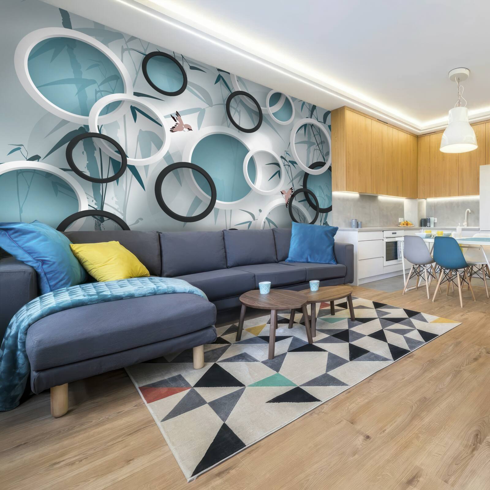 Fototapeta náhodné vzory na listoch