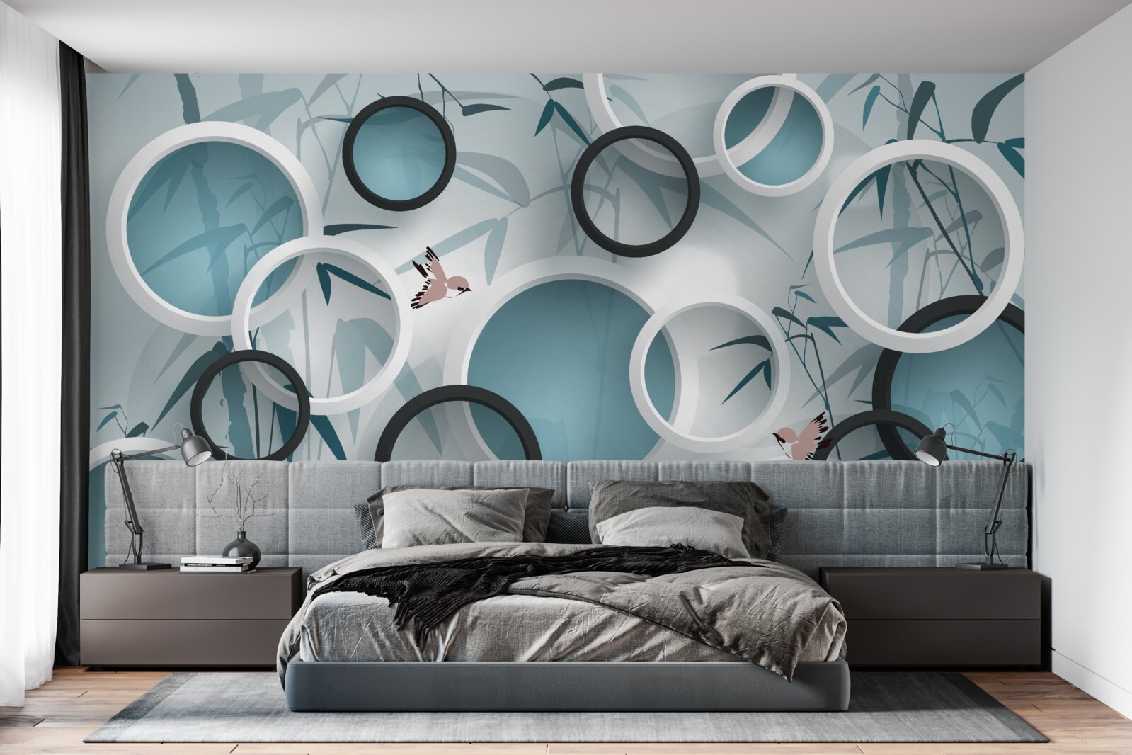 Fototapeta náhodné vzory na listoch