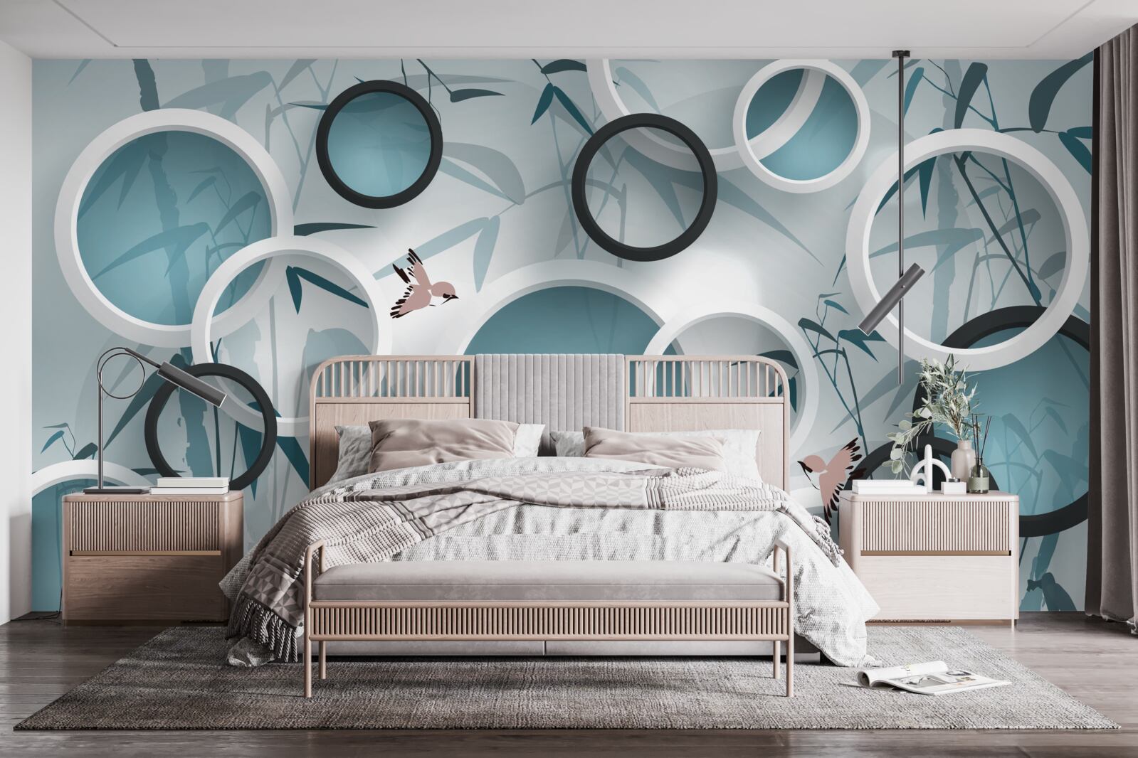 Fototapeta náhodné vzory na listoch