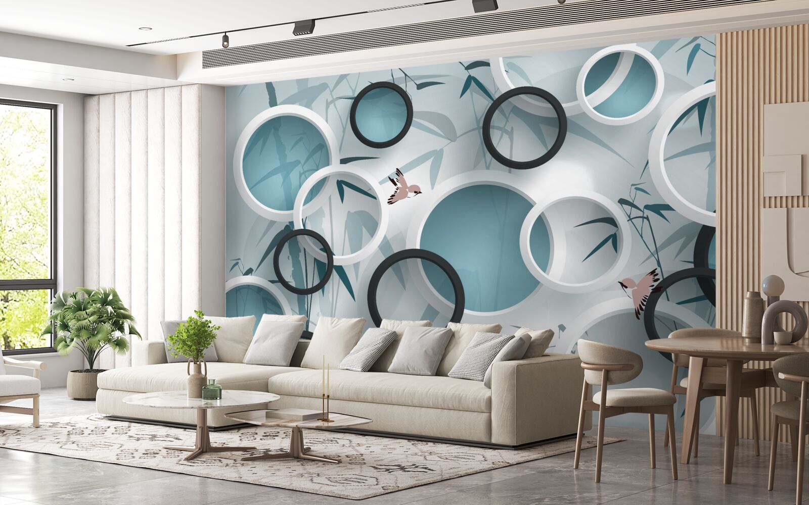 Fototapeta náhodné vzory na listoch