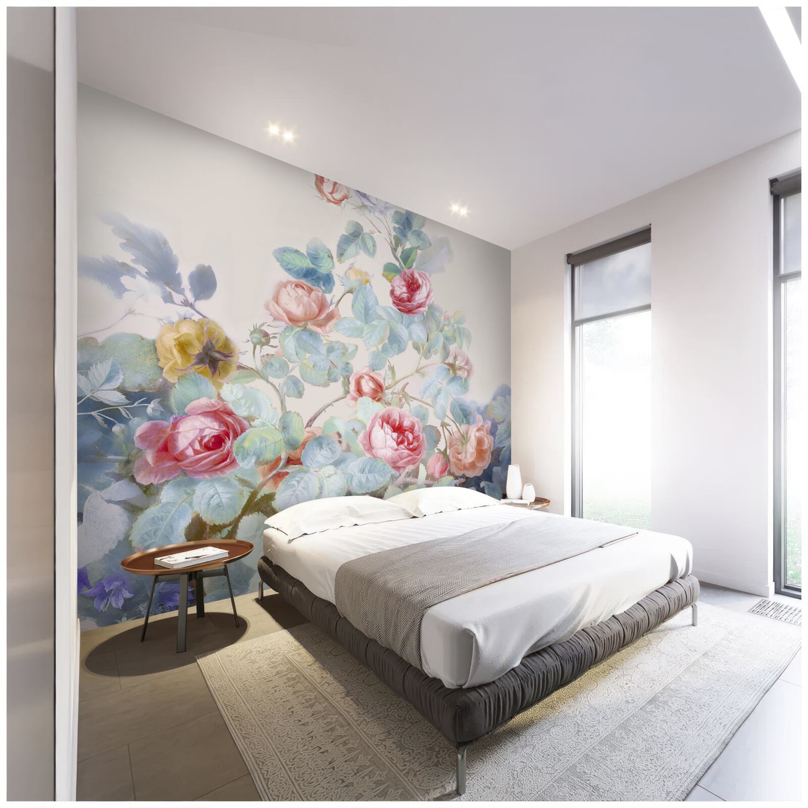 Fototapeta púčiky ruží maľované akvarelom