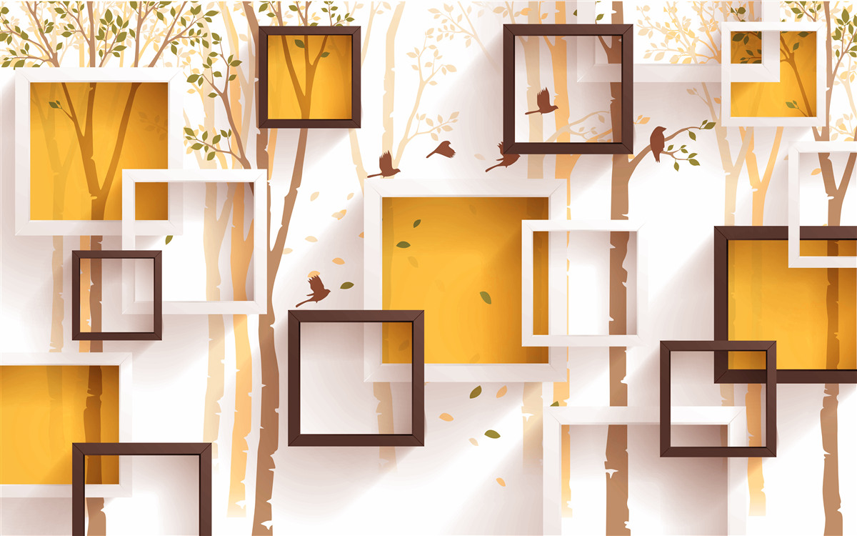 Fototapeta abstrakcia a geometrické tvary jesene