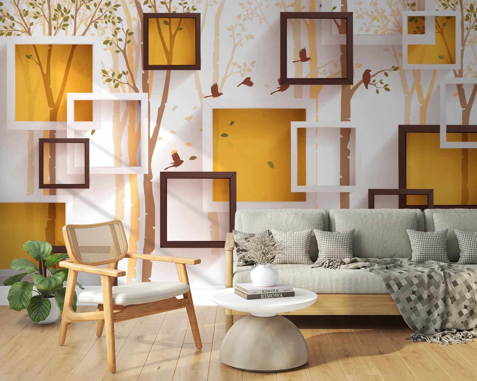 Fototapeta abstrakcia a geometrické tvary jesene