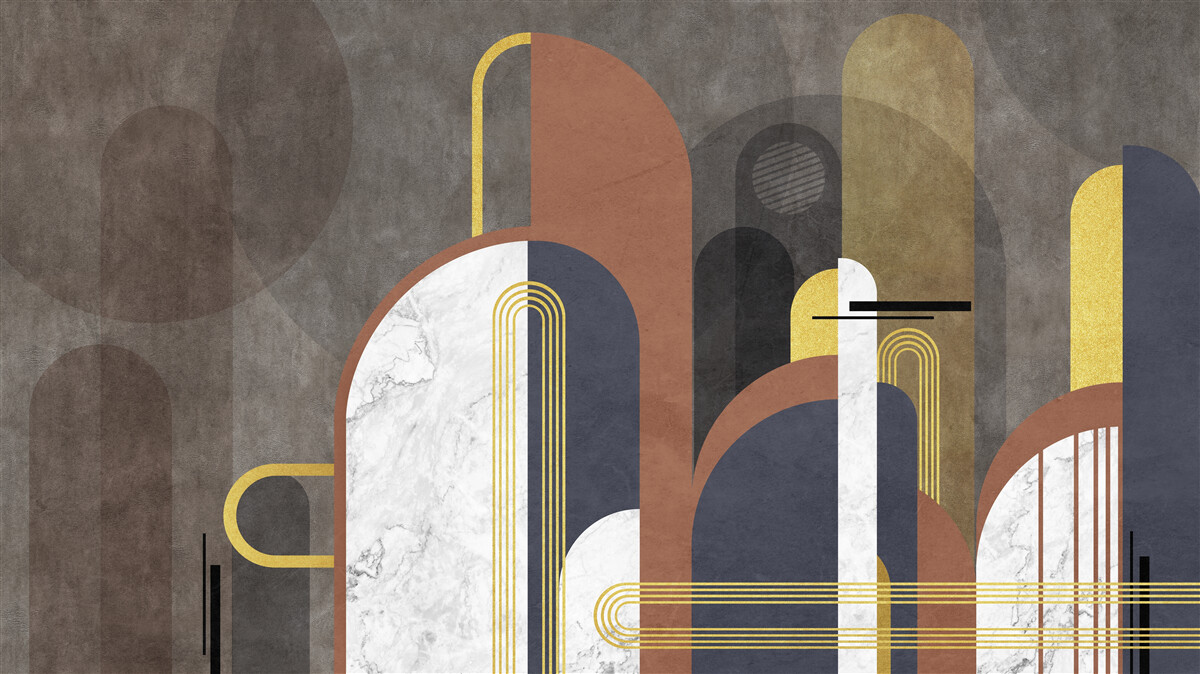 Fototapeta abstrakcia vo forme geometrických tvarov