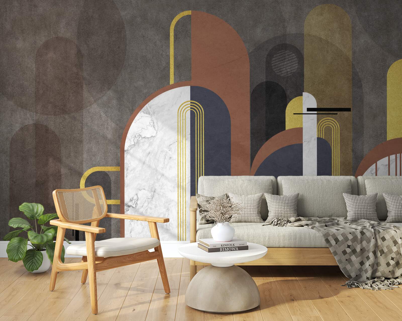 Fototapeta abstrakcia vo forme geometrických tvarov