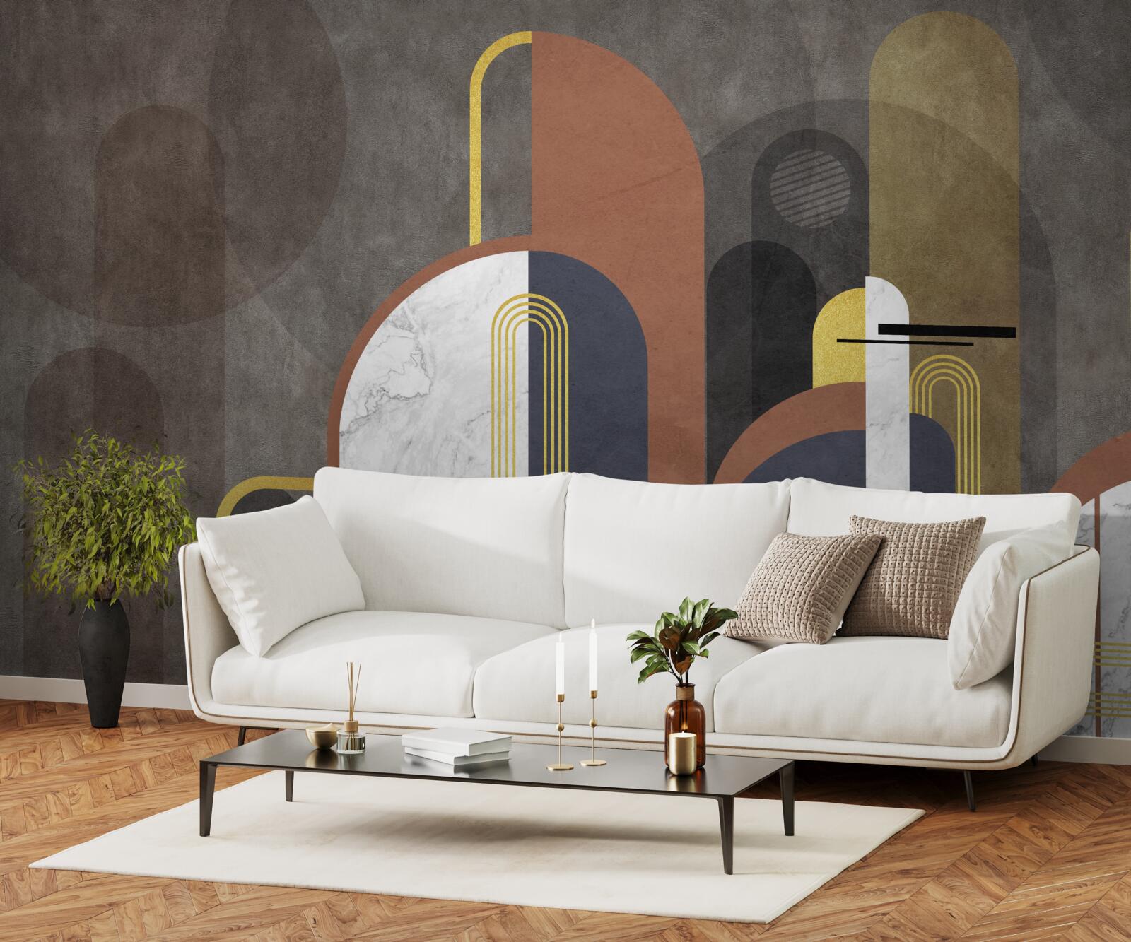 Fototapeta abstrakcia vo forme geometrických tvarov