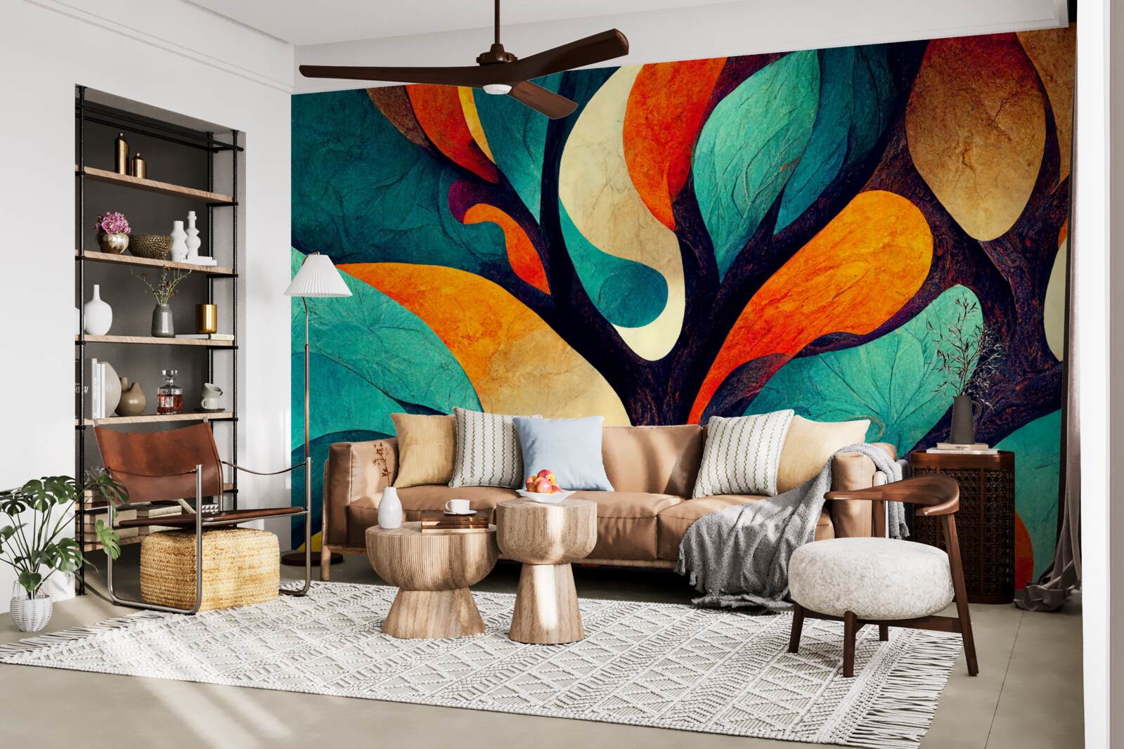 Fototapeta abstrakcia jesenného stromu v teréne