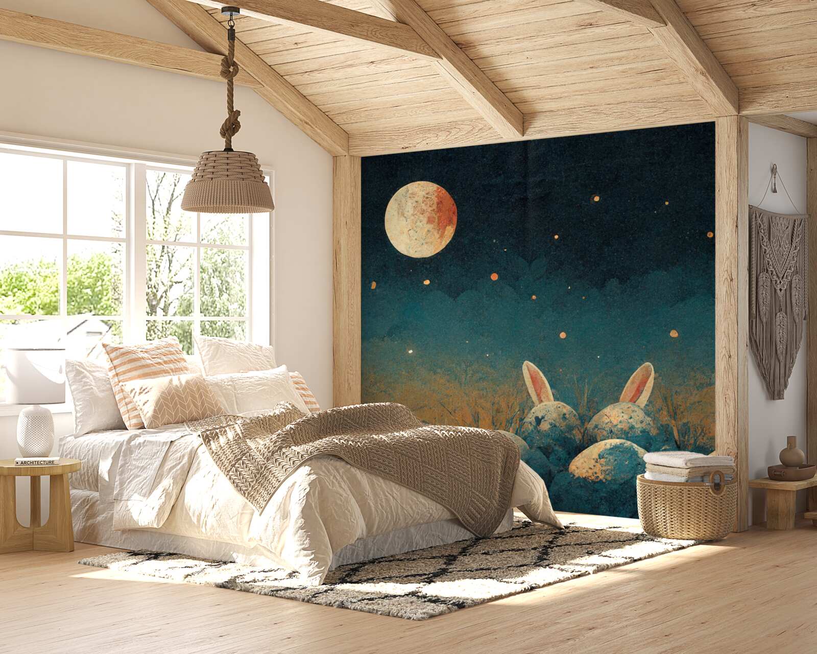 Fototapeta v tieni noci a pri svetle mesiaca