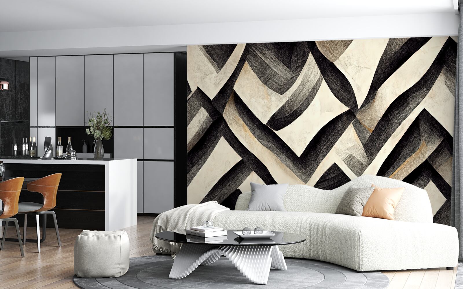 Fototapeta čierne hory zahalené v hmle