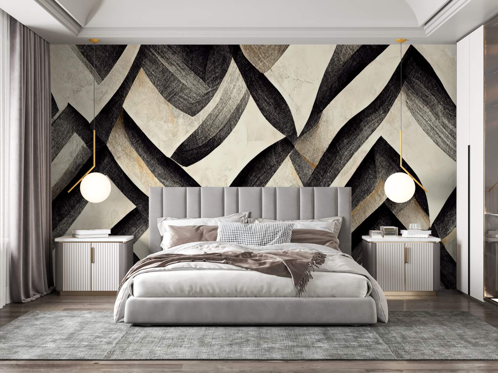 Fototapeta čierne hory zahalené v hmle