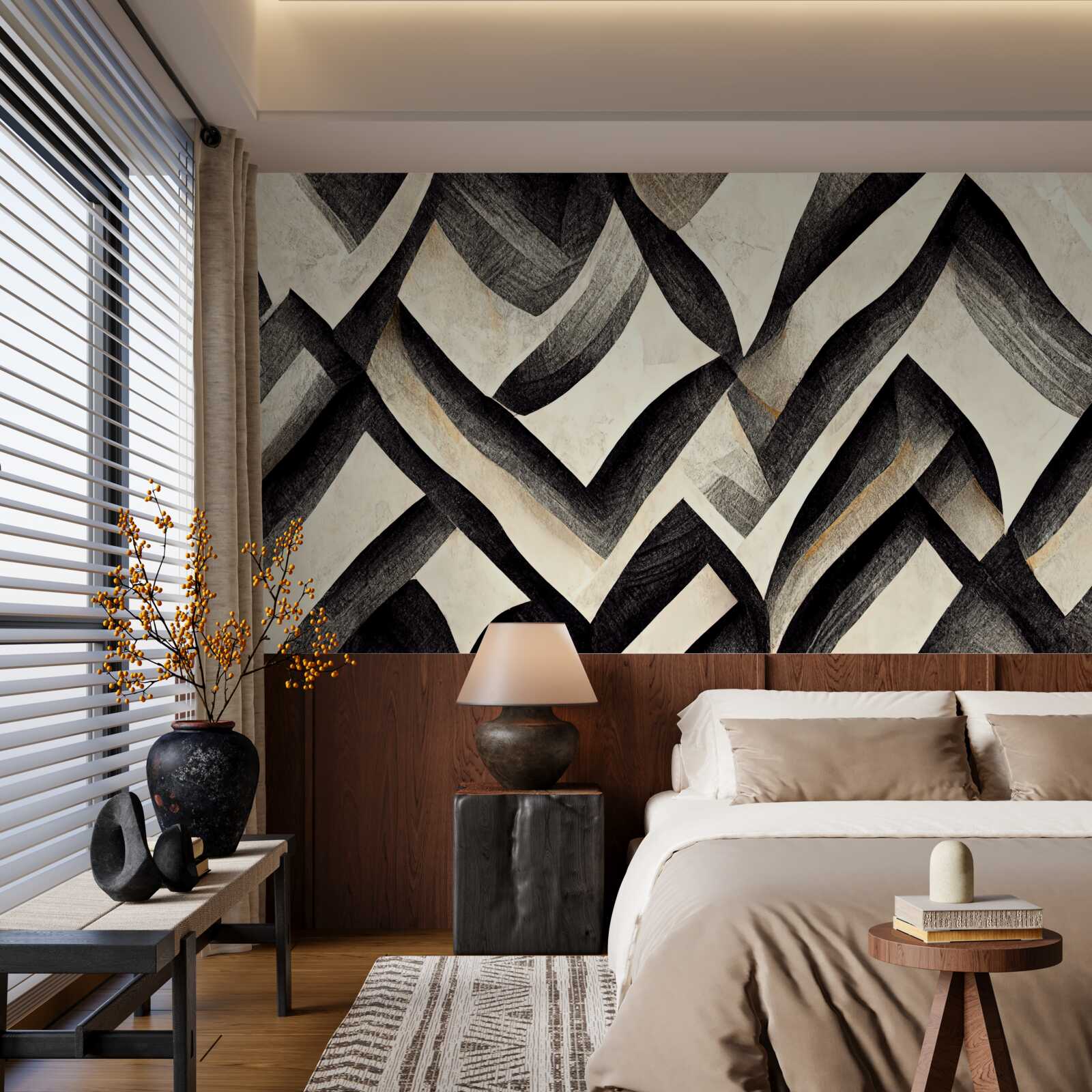 Fototapeta čierne hory zahalené v hmle