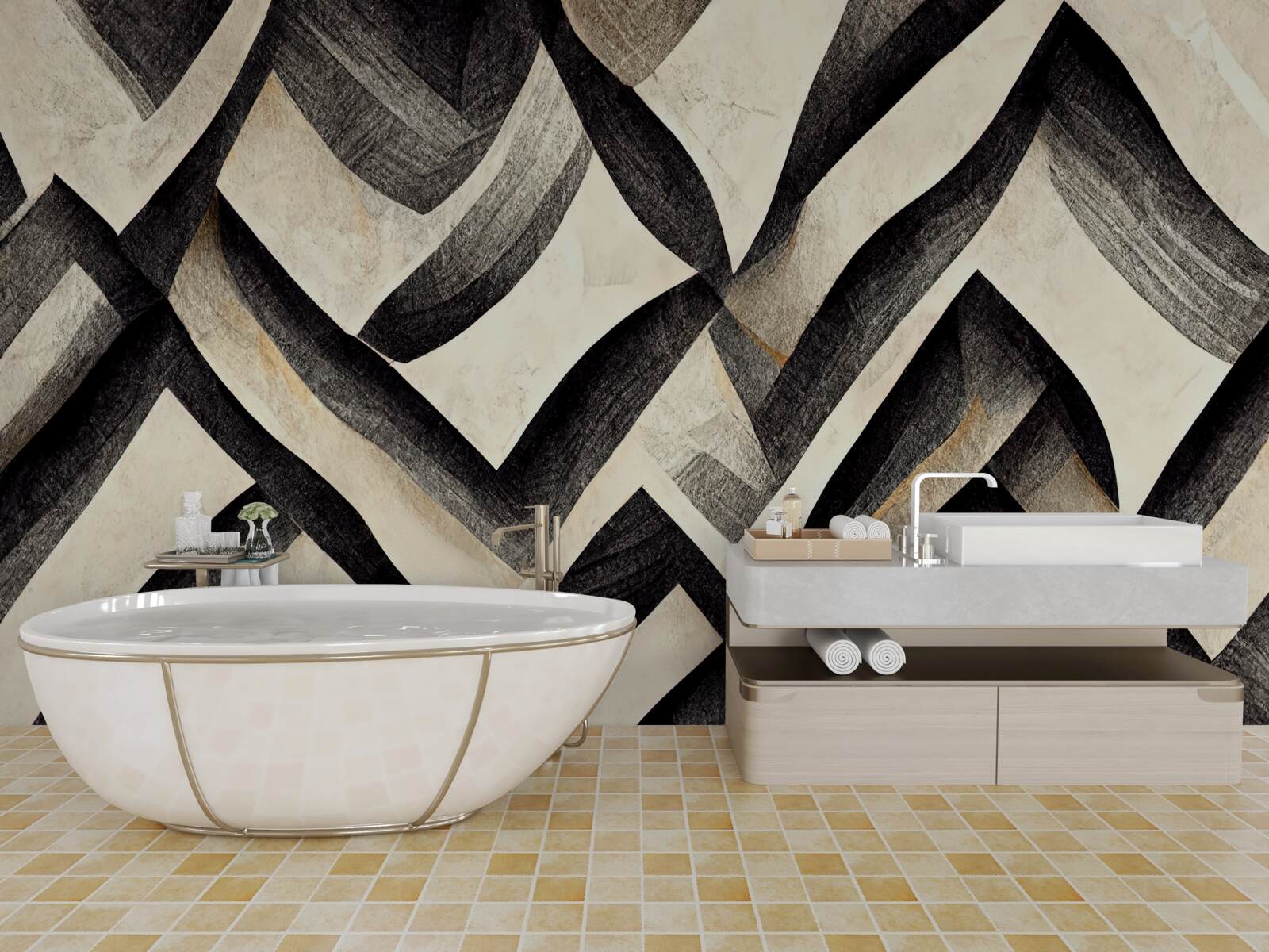 Fototapeta čierne hory zahalené v hmle