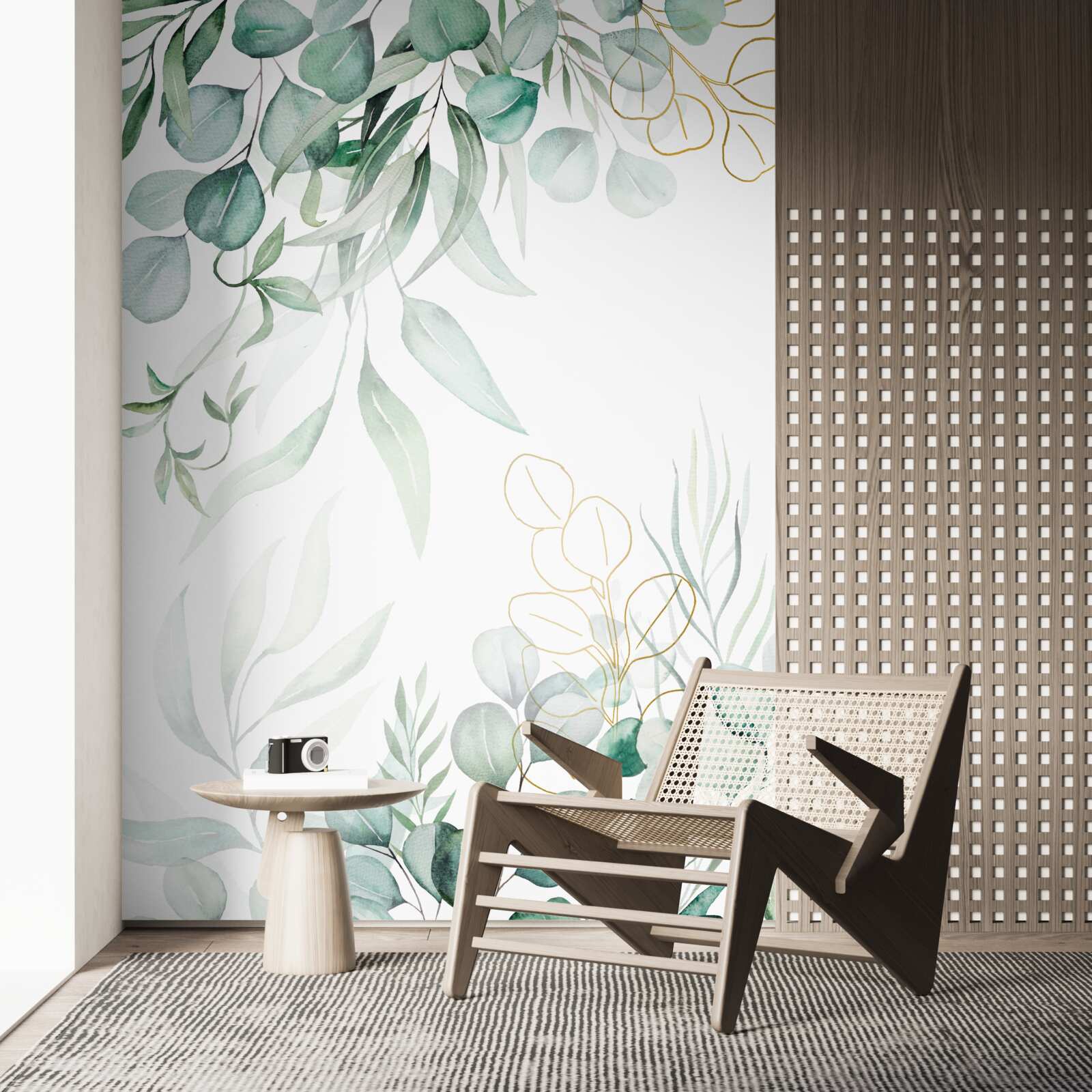 Fototapeta Listy eukalyptu sú zelené a žlté