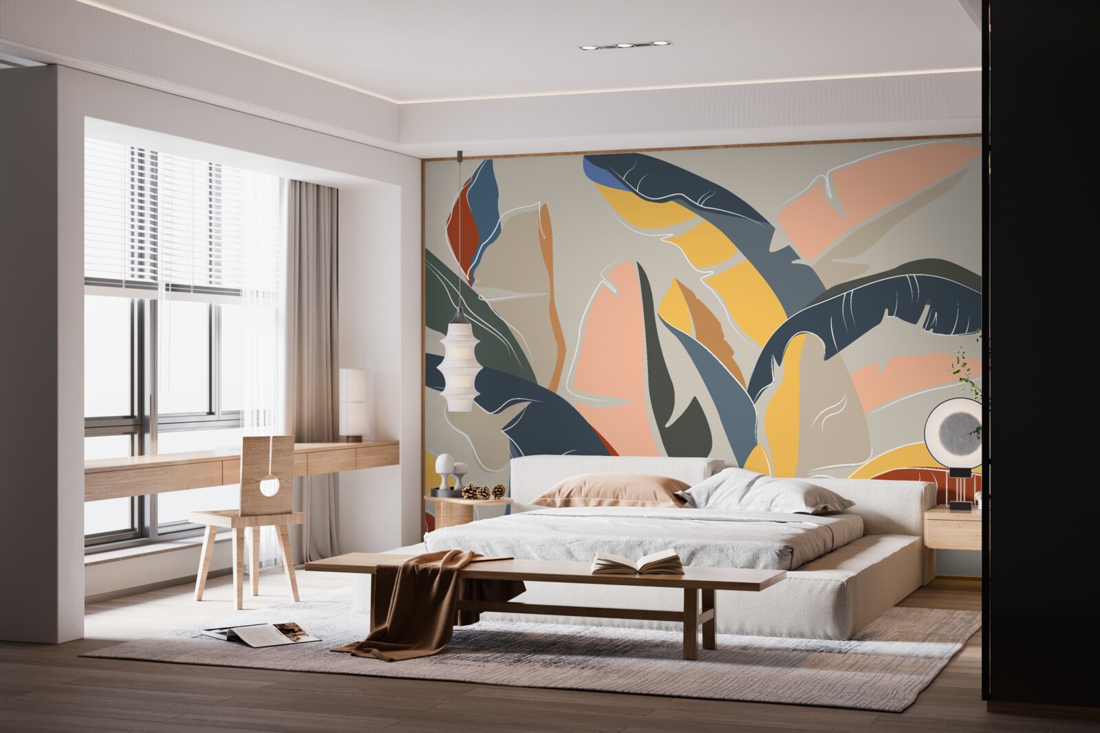 Fototapeta vysoké a bohaté listy paprade