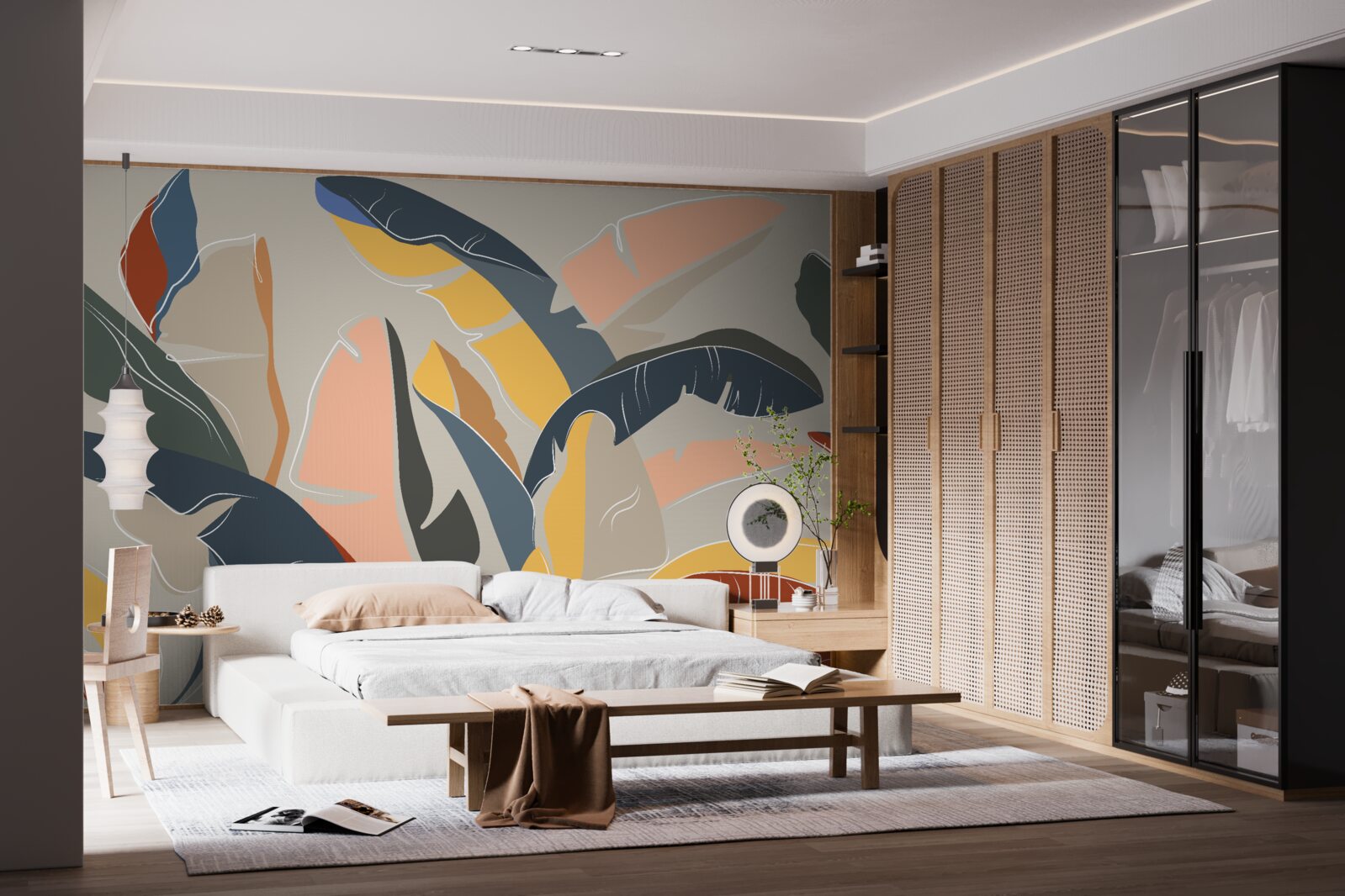 Fototapeta vysoké a bohaté listy paprade