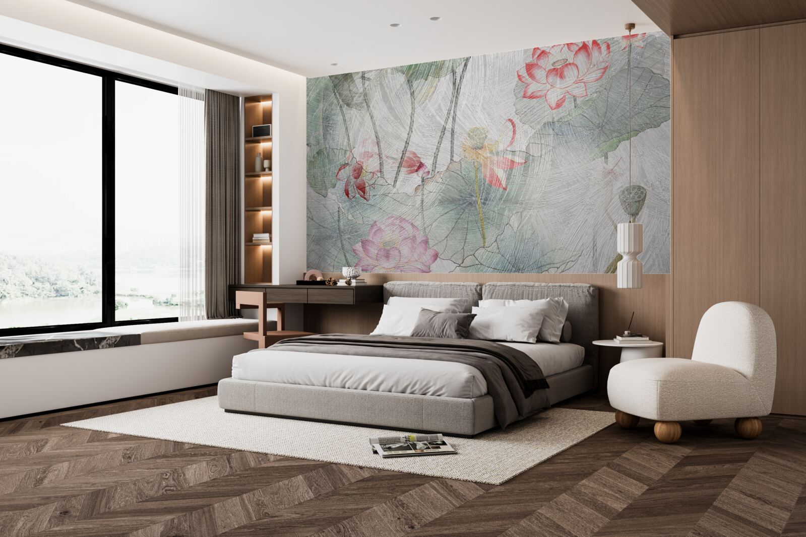 Fototapeta makové kvety maľované akvarelom