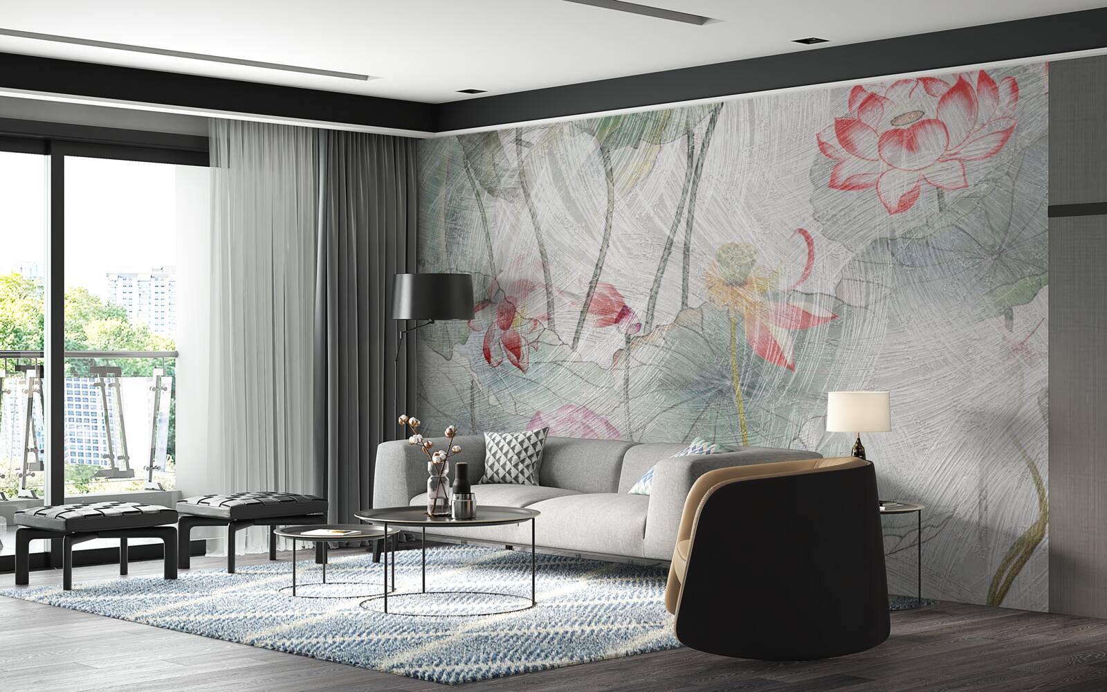 Fototapeta makové kvety maľované akvarelom