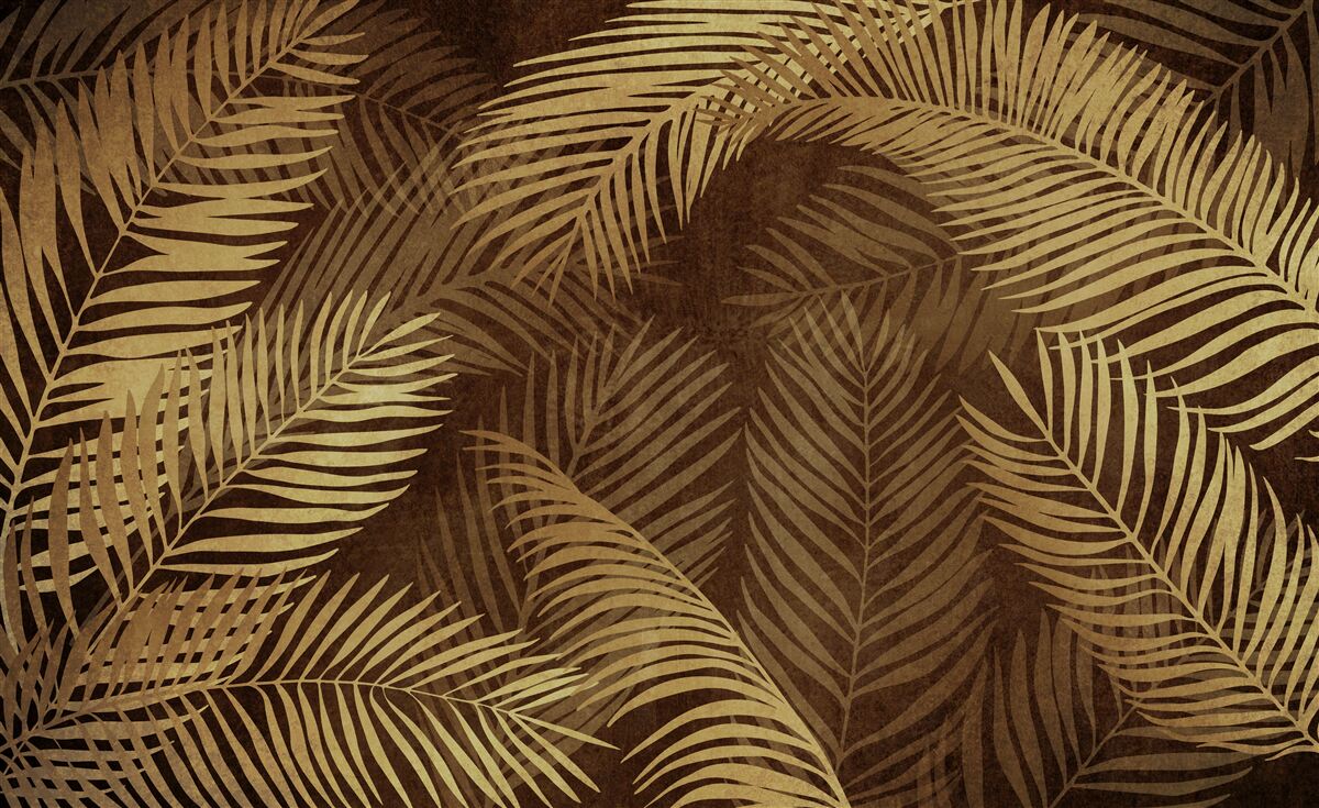 Fototapeta hnedé listy paprade