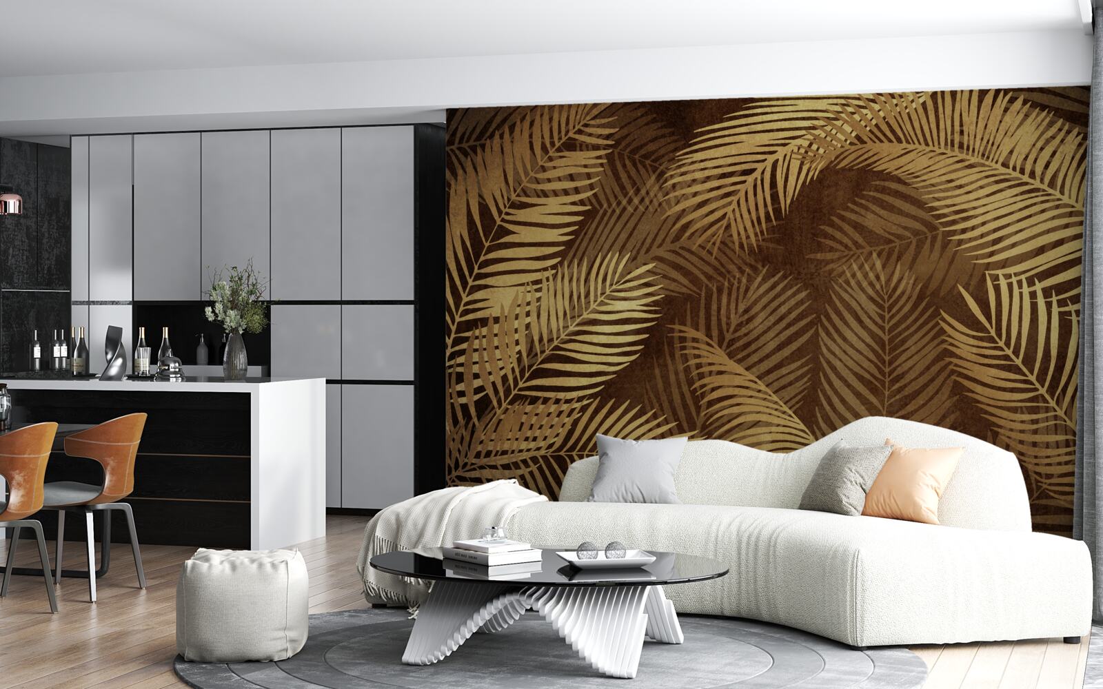 Fototapeta hnedé listy paprade