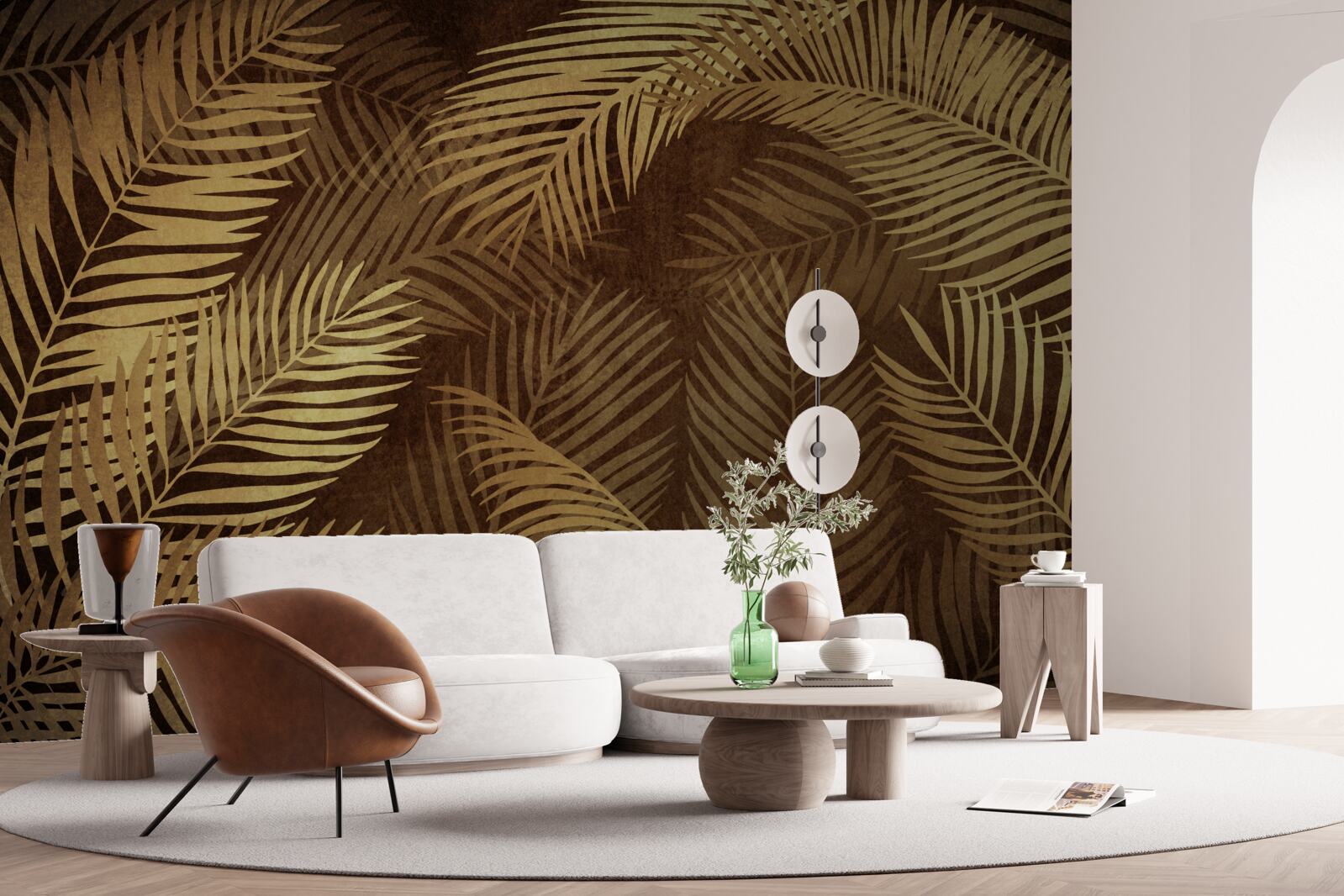 Fototapeta hnedé listy paprade