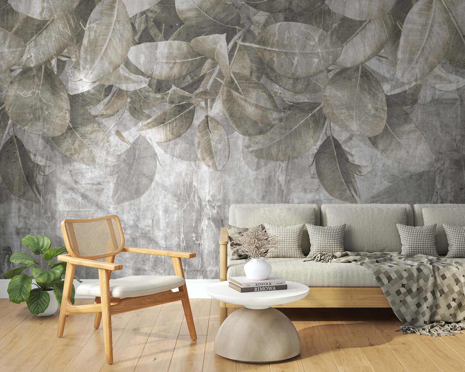 Fototapeta listy eukalyptu padajú na zem