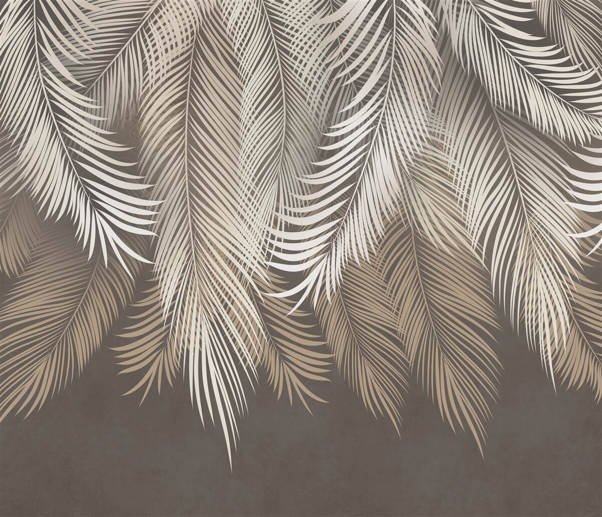 Fototapeta listy paprade, predĺžené