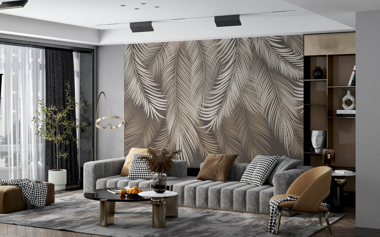 Fototapeta listy paprade, predĺžené