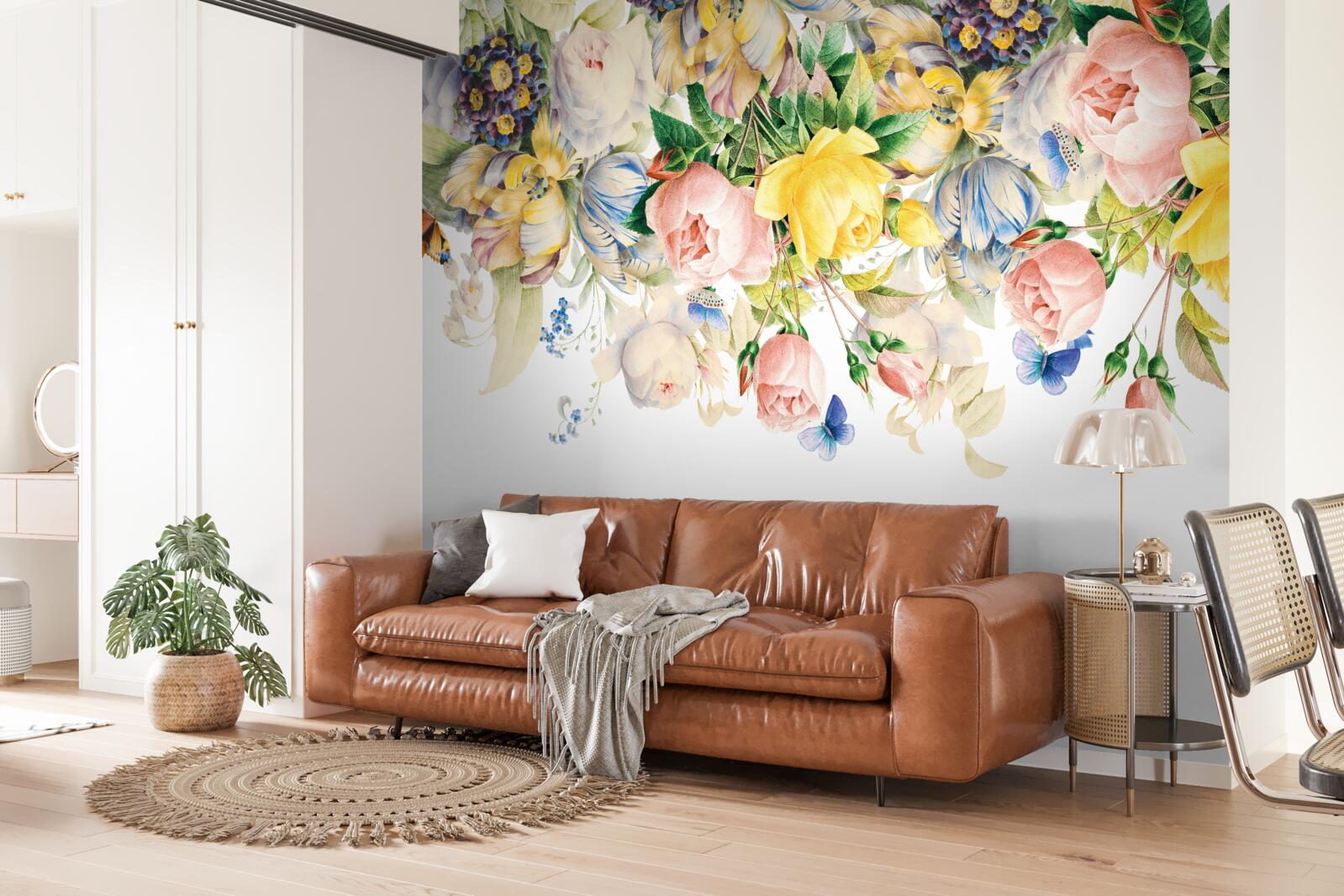 Fototapeta krásna kompozícia kvetov a pukov