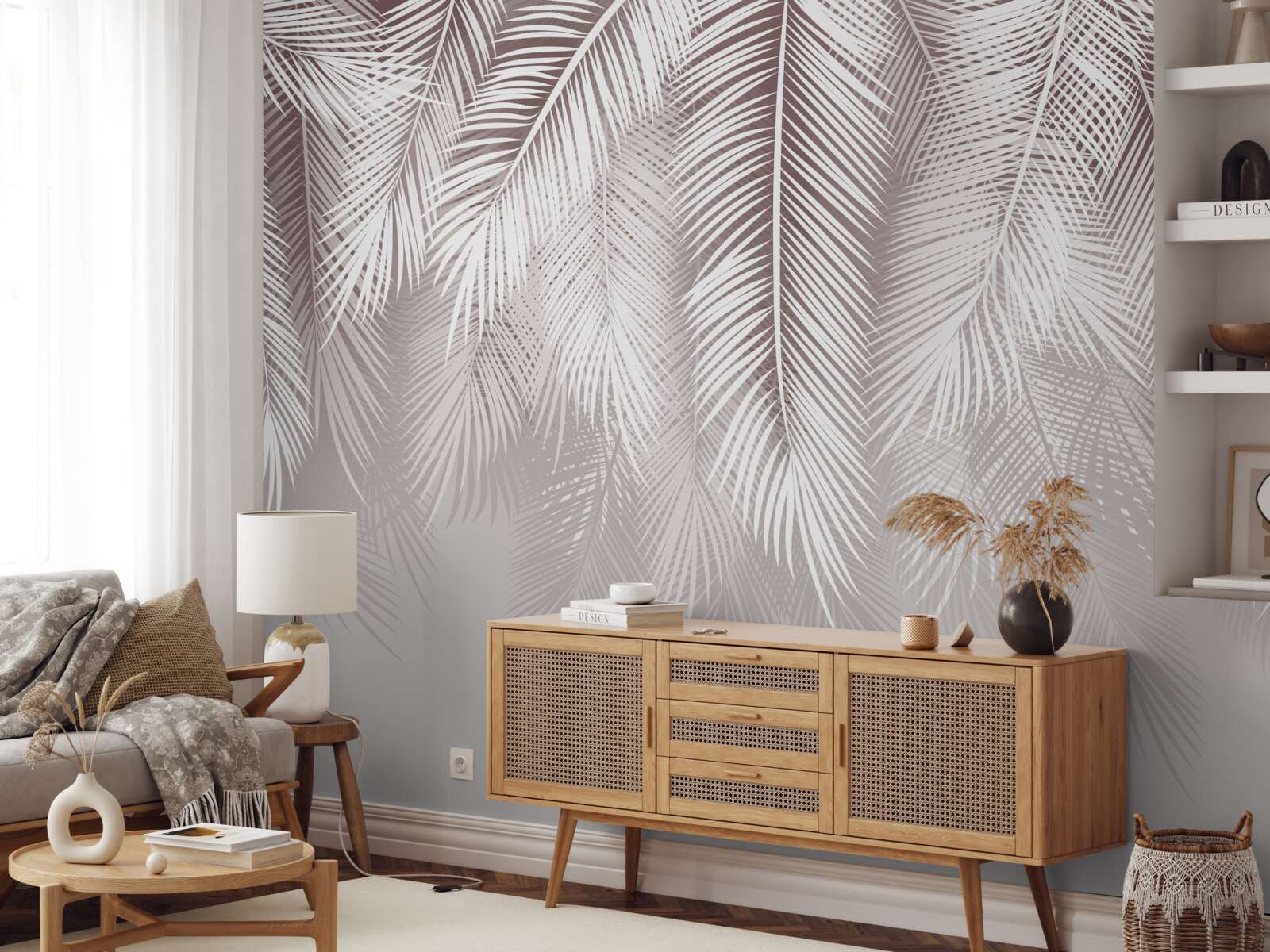 Fototapeta Snehobiele perie pomaly padá