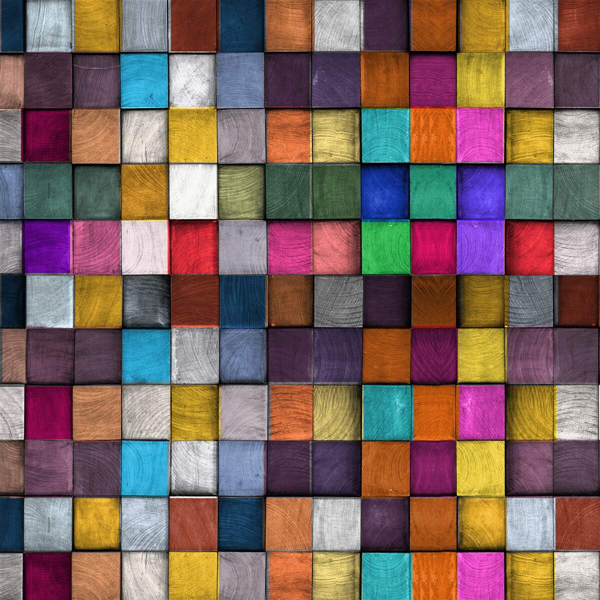 Fototapeta nasýtené viacfarebné štvorce