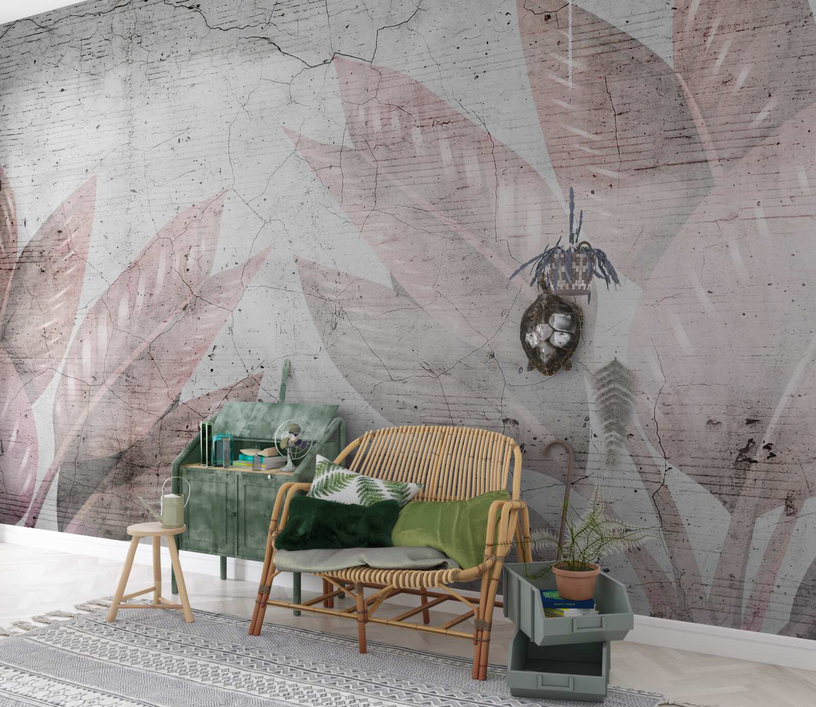 Fototapeta akvarelová papraď