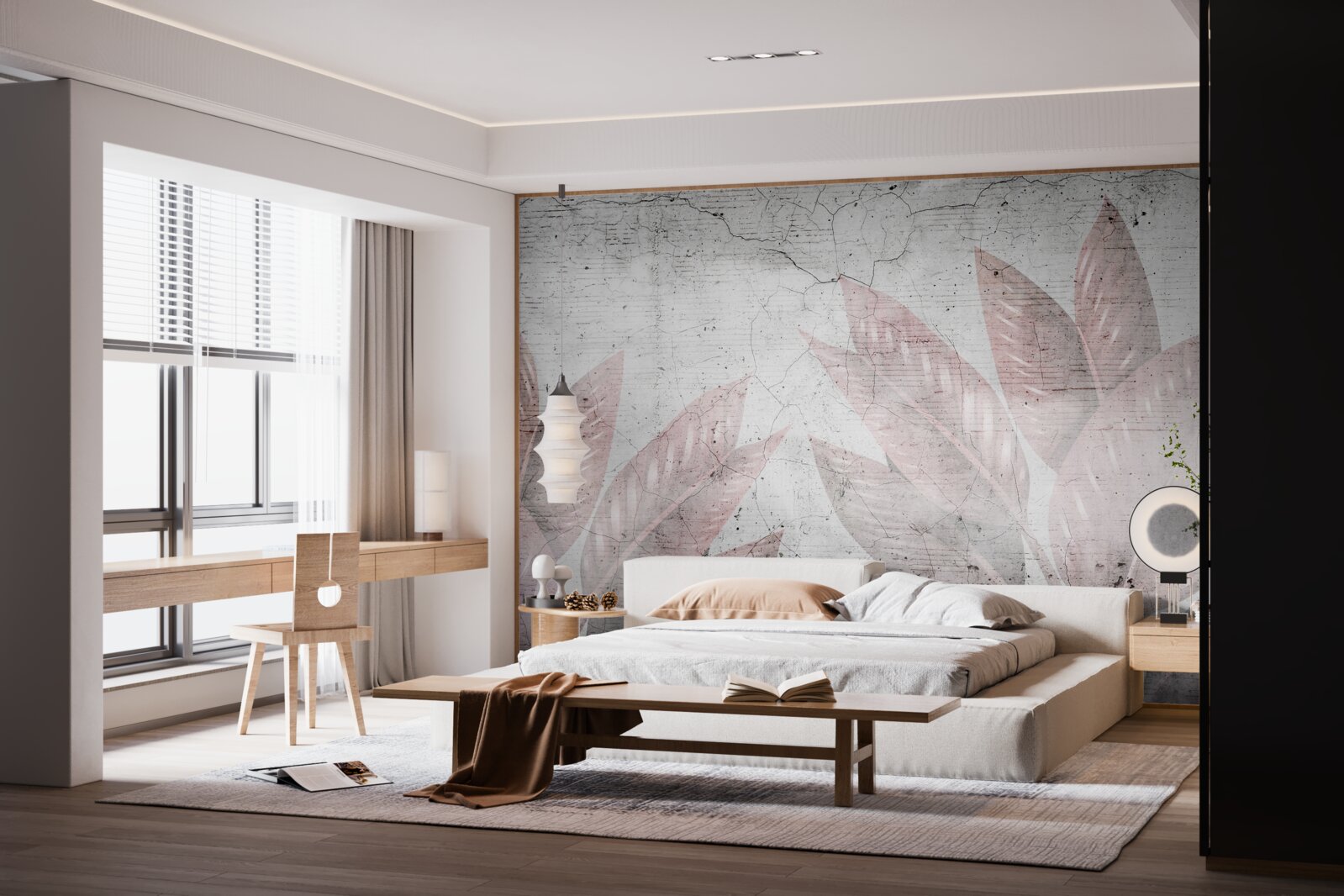 Fototapeta akvarelová papraď