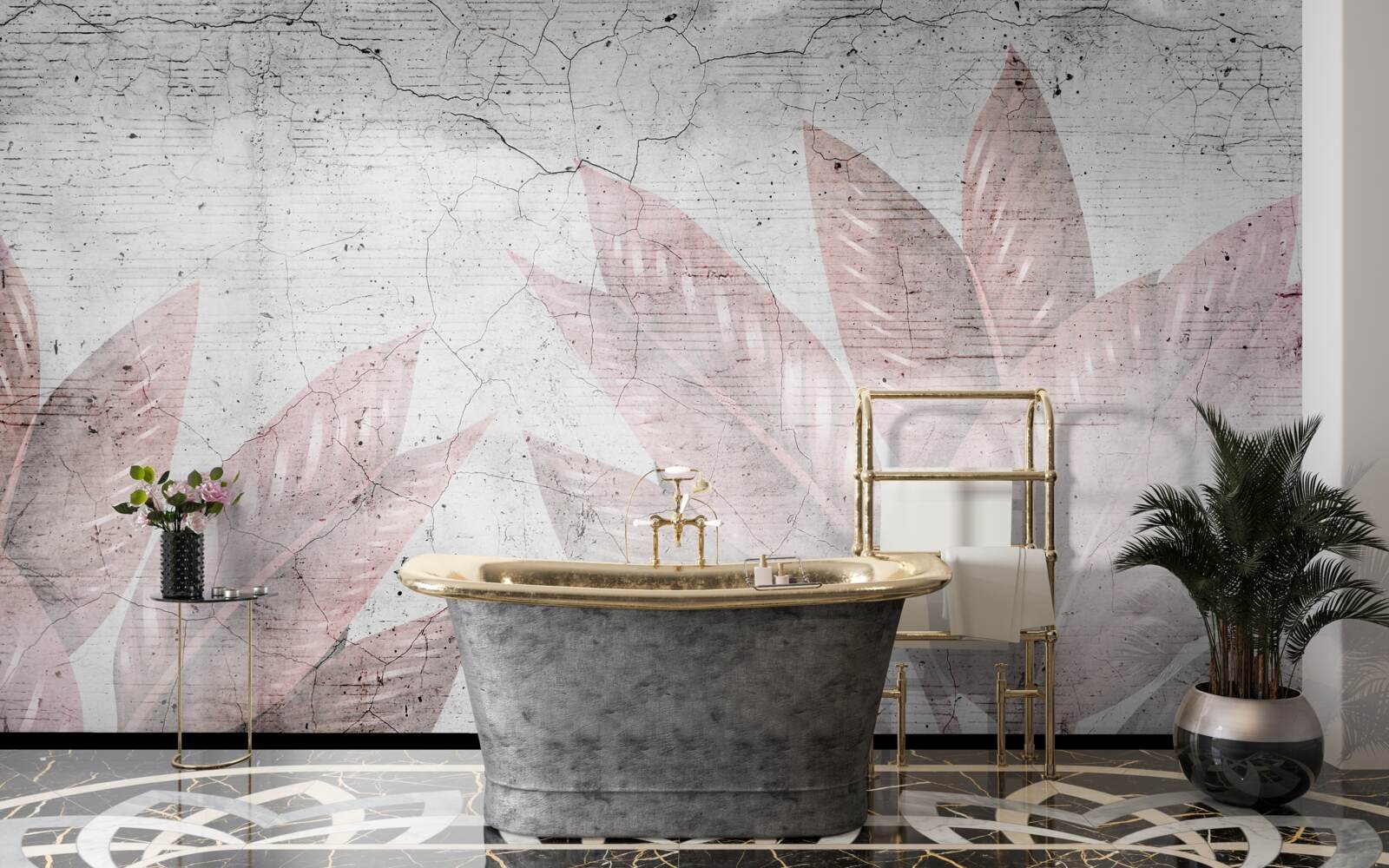 Fototapeta akvarelová papraď