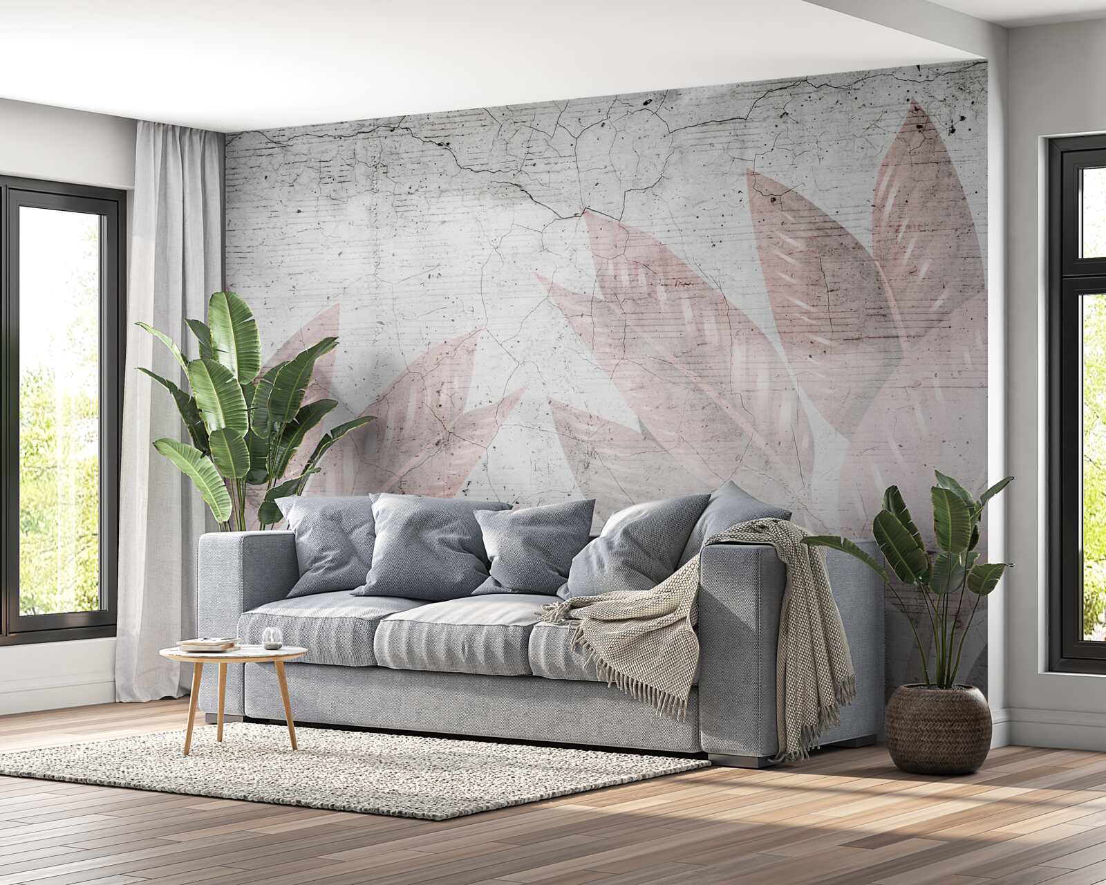 Fototapeta akvarelová papraď