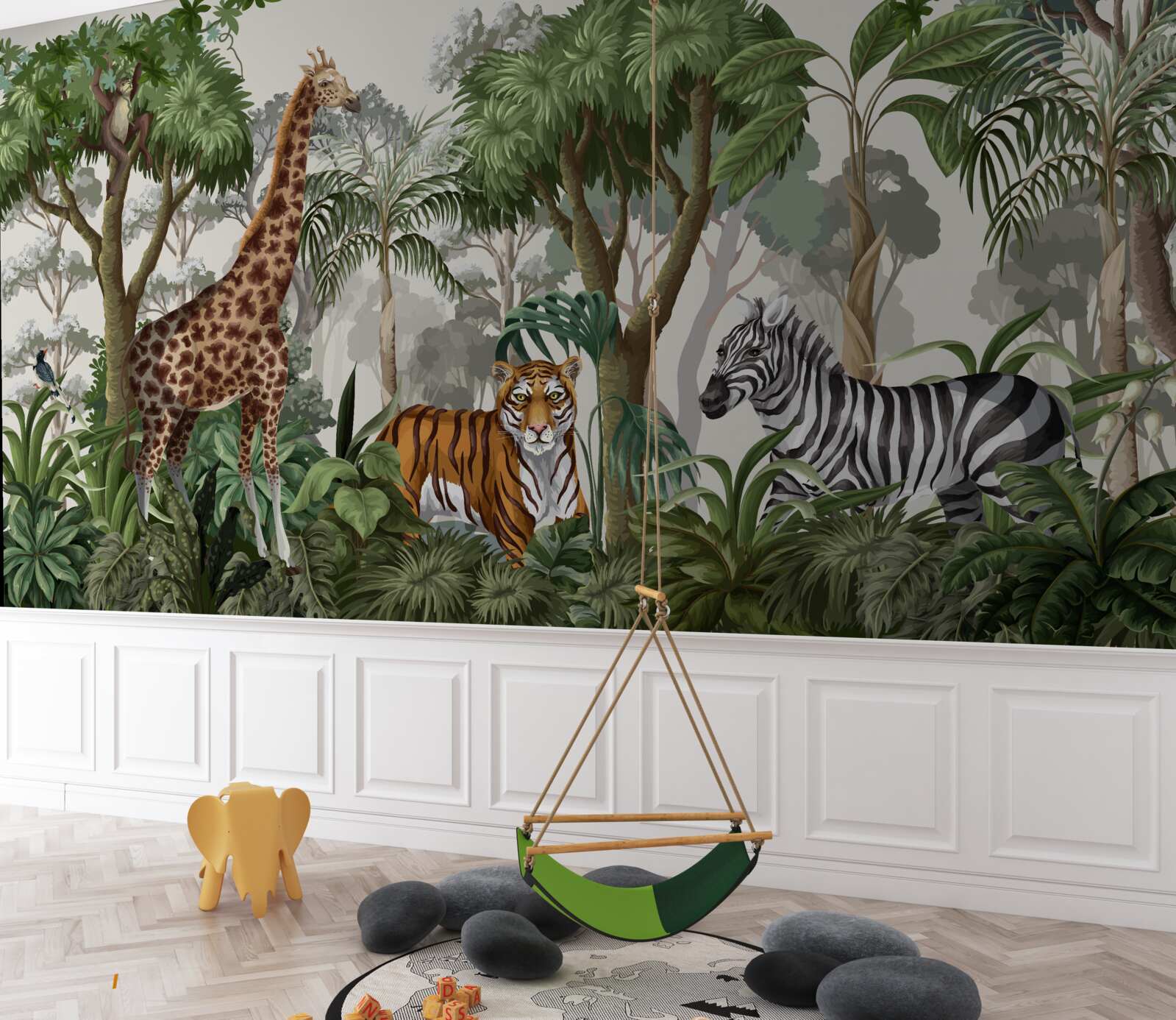 Fototapeta Africké zvieratá v lesnom prostredí