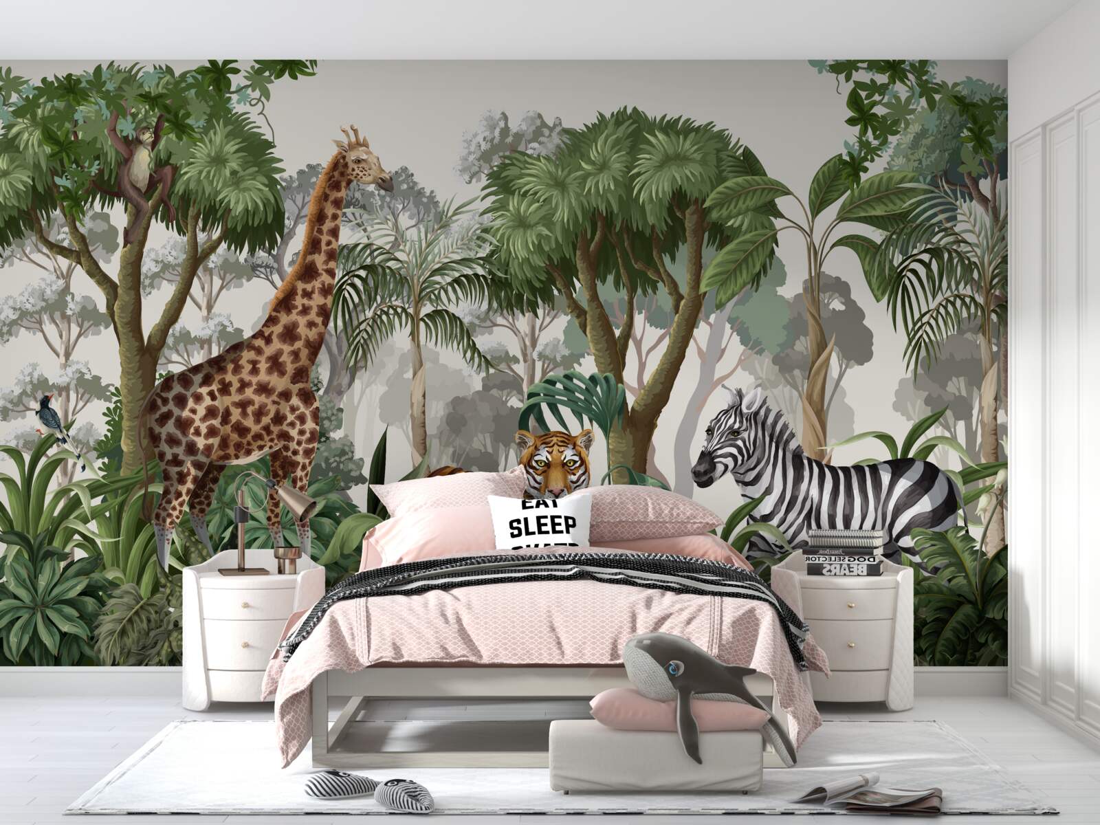 Fototapeta Africké zvieratá v lesnom prostredí