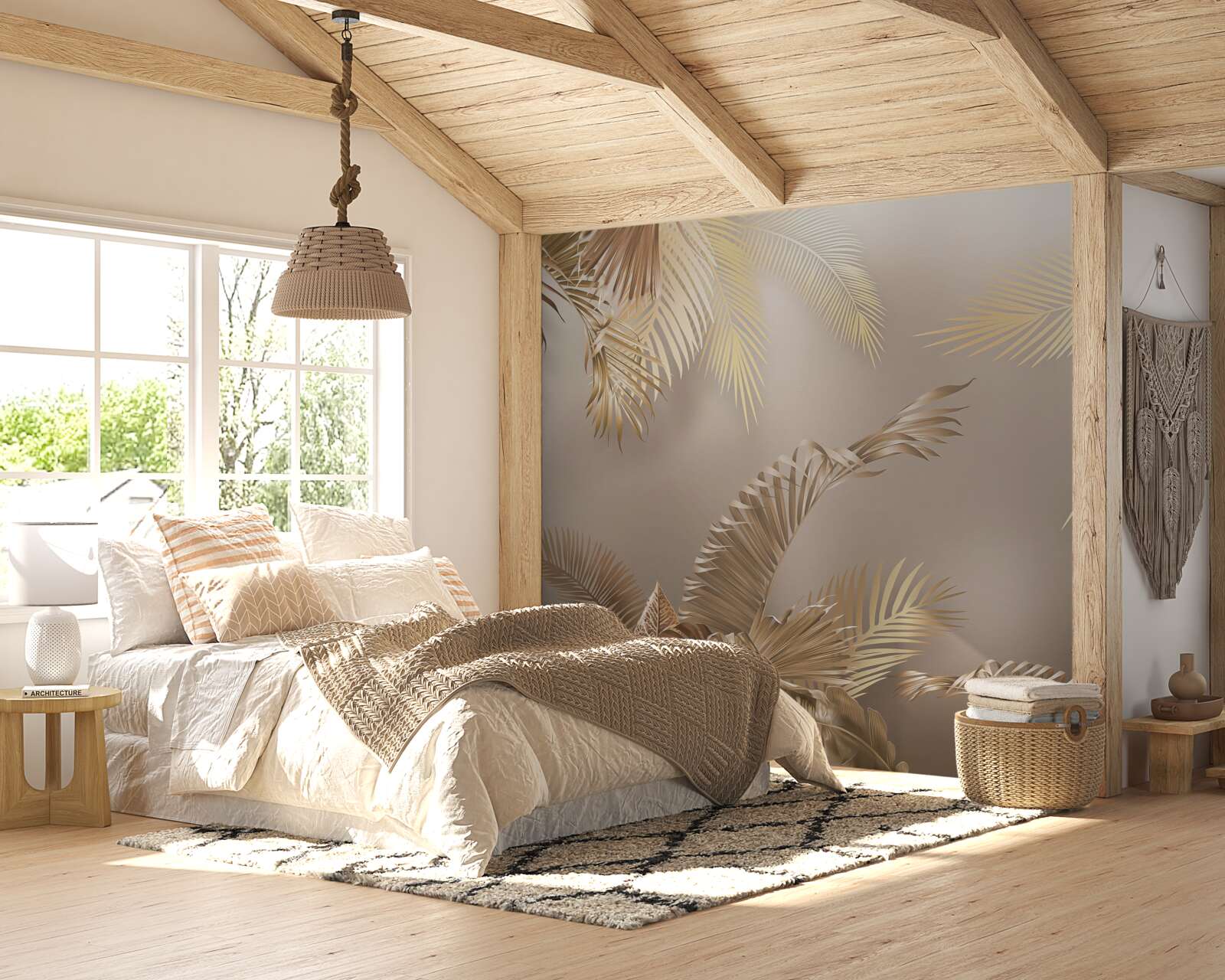 Fototapeta objemné listy paprade