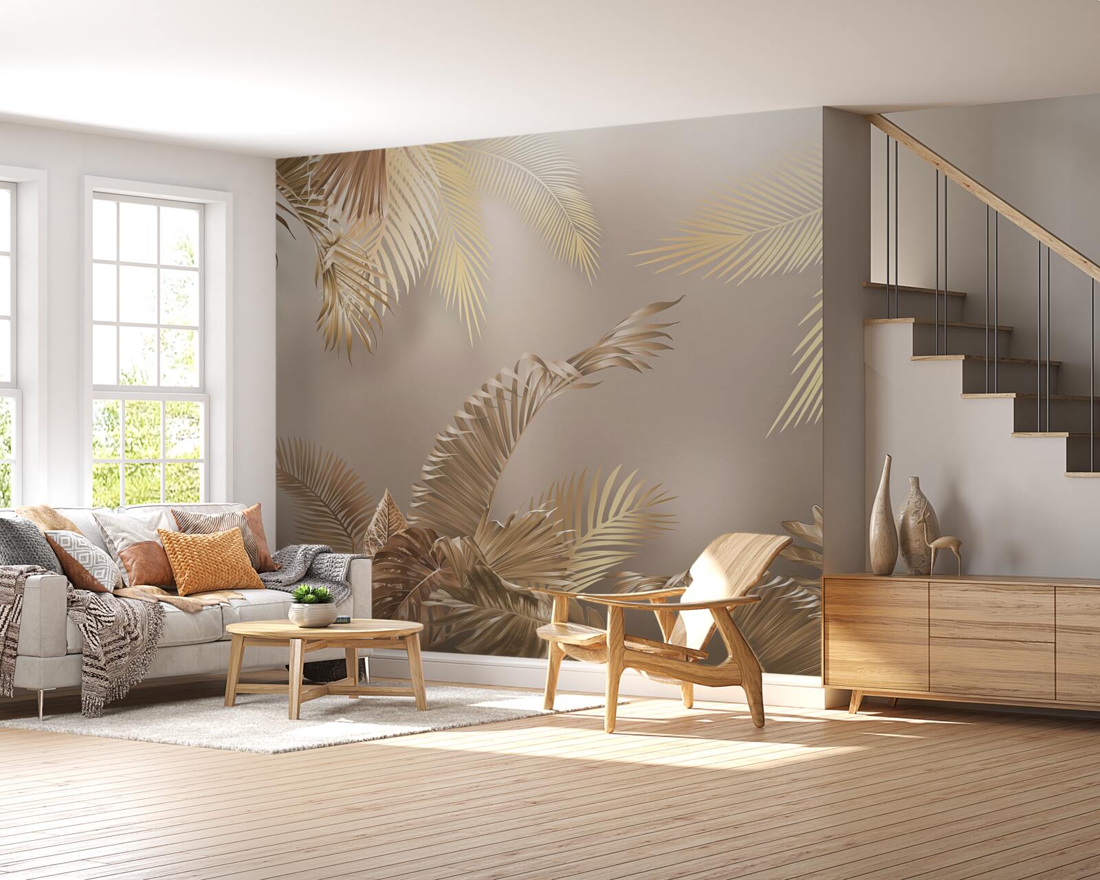 Fototapeta objemné listy paprade