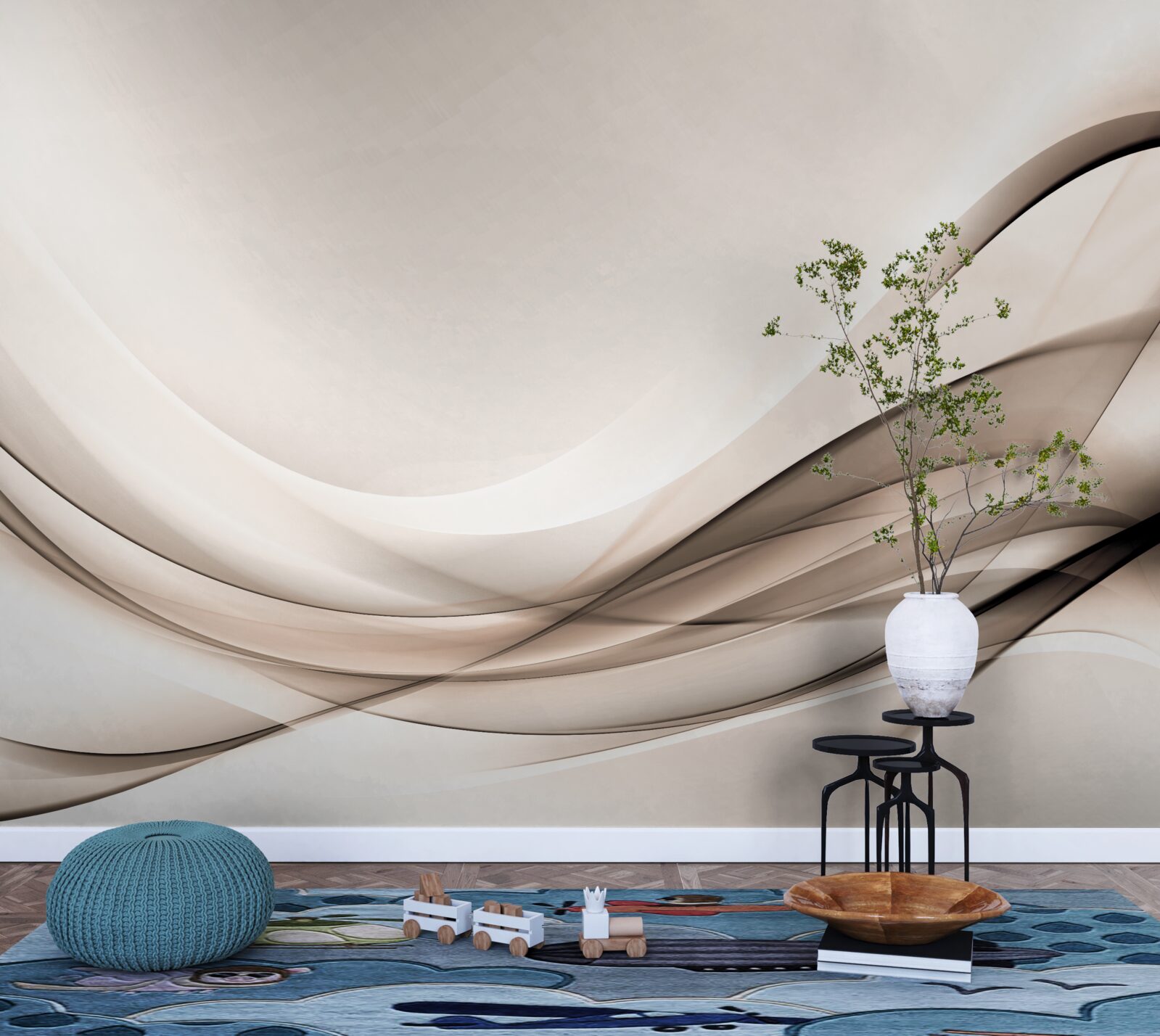 Fototapeta hladké krivky hodvábu