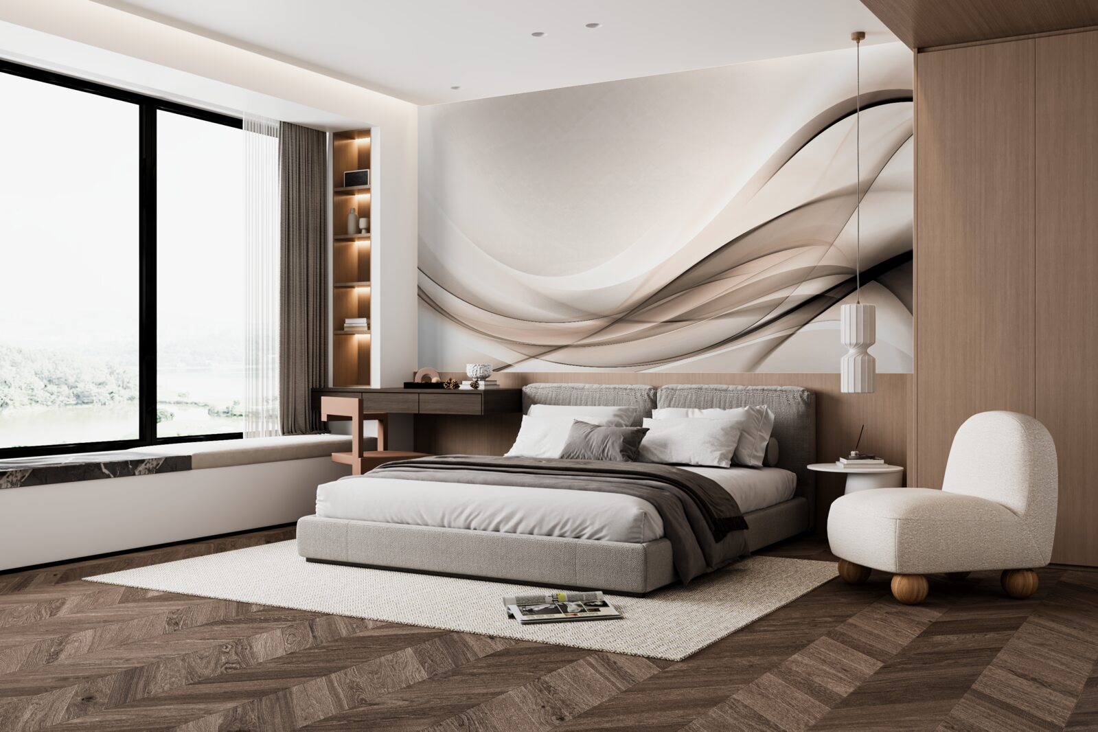 Fototapeta hladké krivky hodvábu