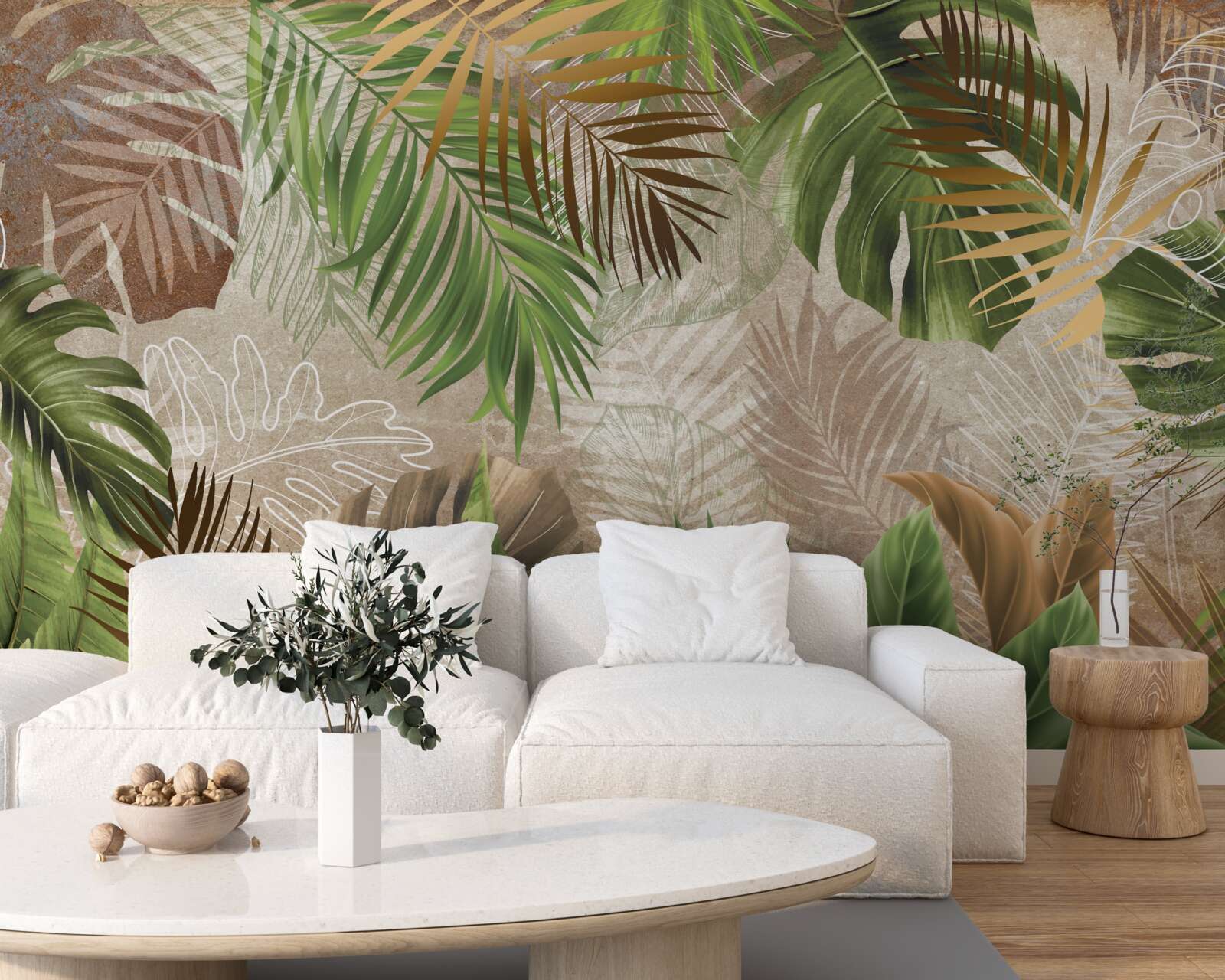 Fototapeta rôzne zelené paprade