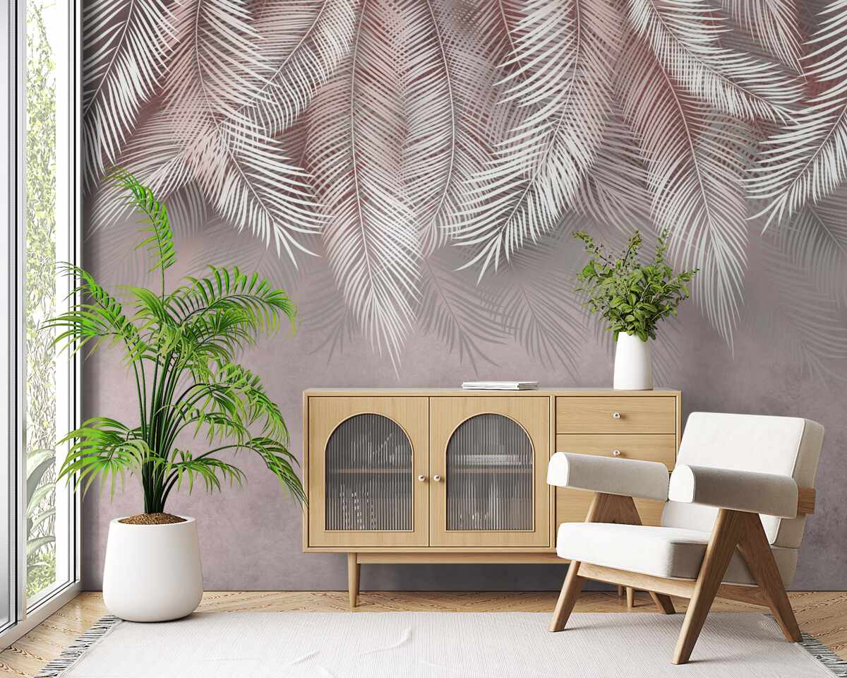 Fototapeta dolu visia svetlé paprade