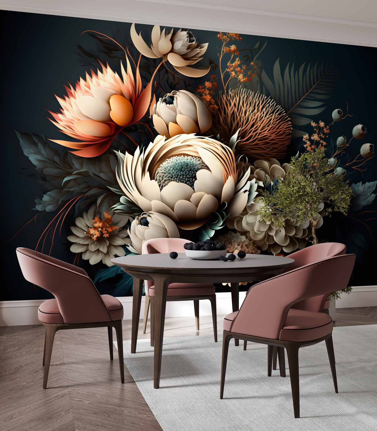 Fototapeta kytica jesenných kvetov