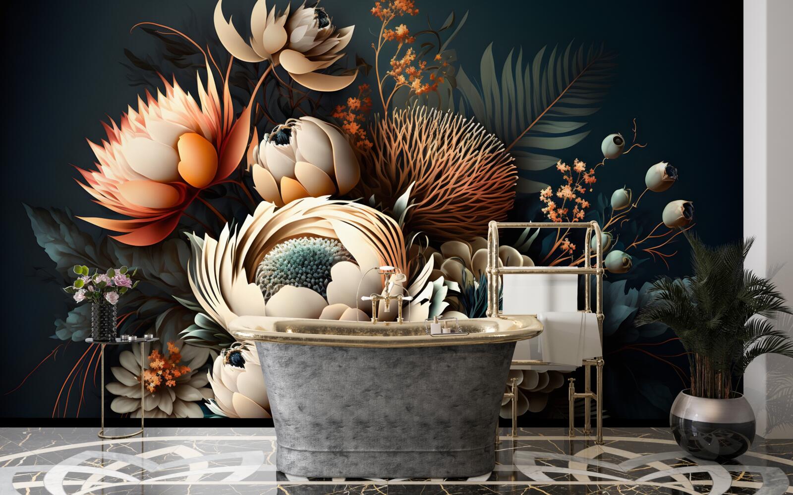 Fototapeta kytica jesenných kvetov