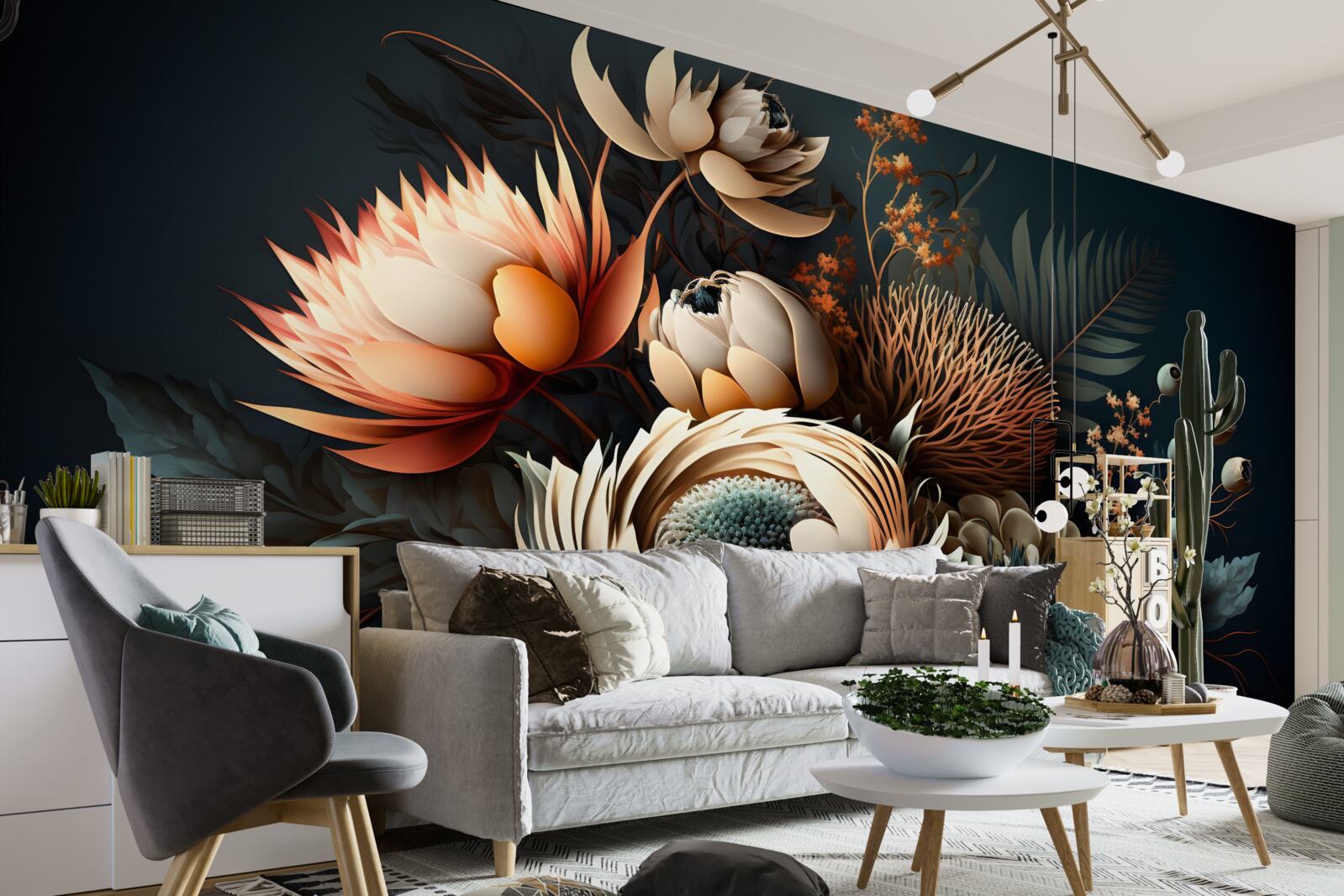 Fototapeta kytica jesenných kvetov