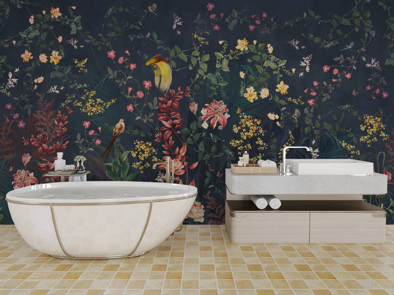 Fototapeta svetlé nočné kvety