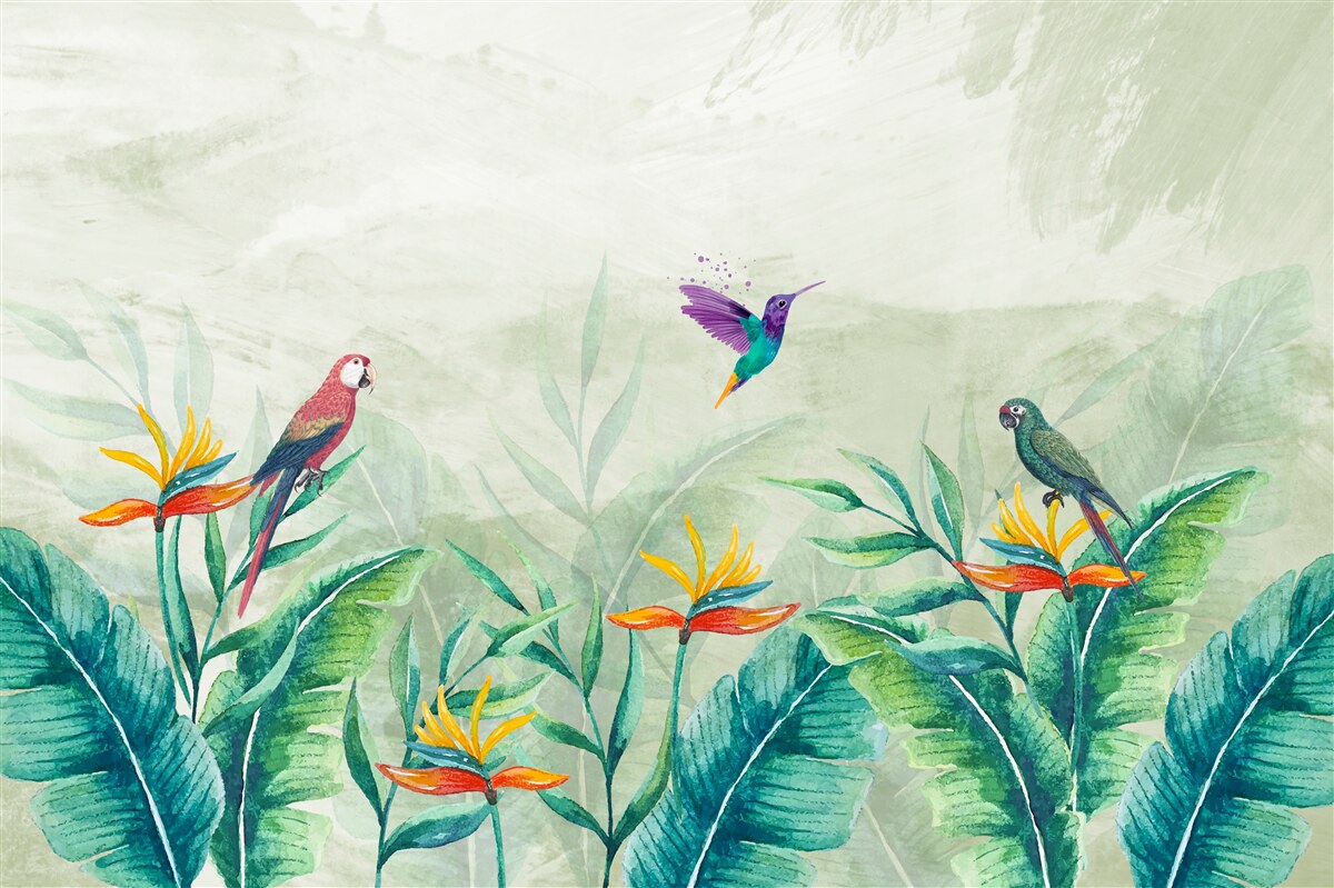 Fototapeta vtáky sú šťastné ráno